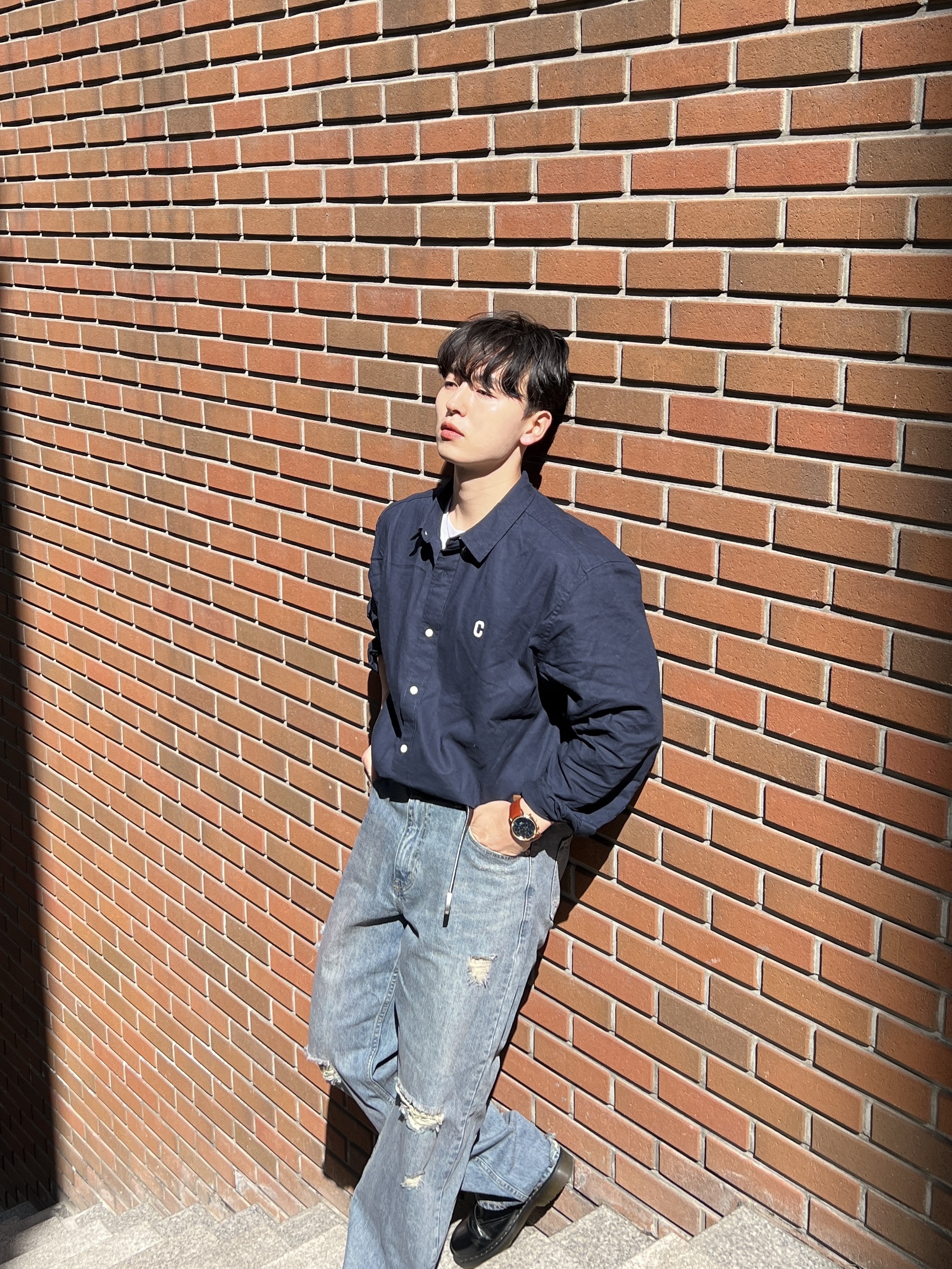 Dr. Martens 1461 Smooth Black 착용 스타일 - 3
