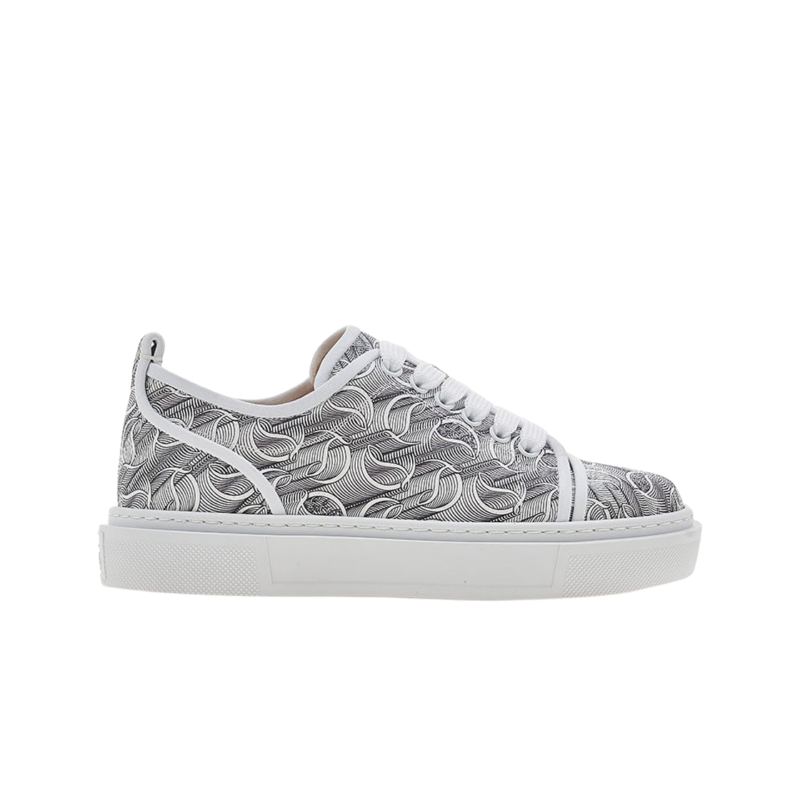 크리스찬 루부탱 아돌론 주니어 캔버스 트레이너 화이트(Christian Louboutin Adolon Junior Canvas Trainers White)