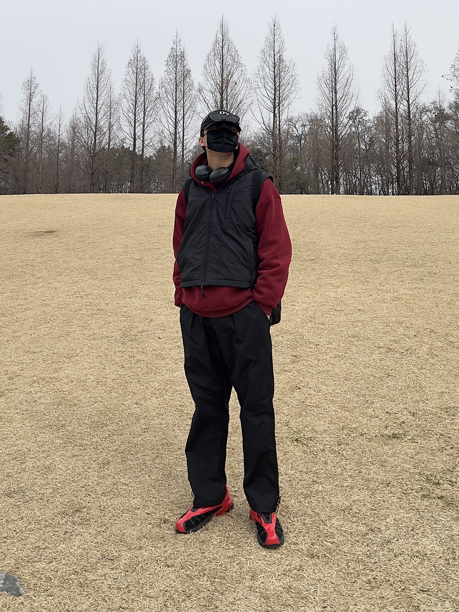 Fila Replica 2002 Black Red 착용 스타일 - 1