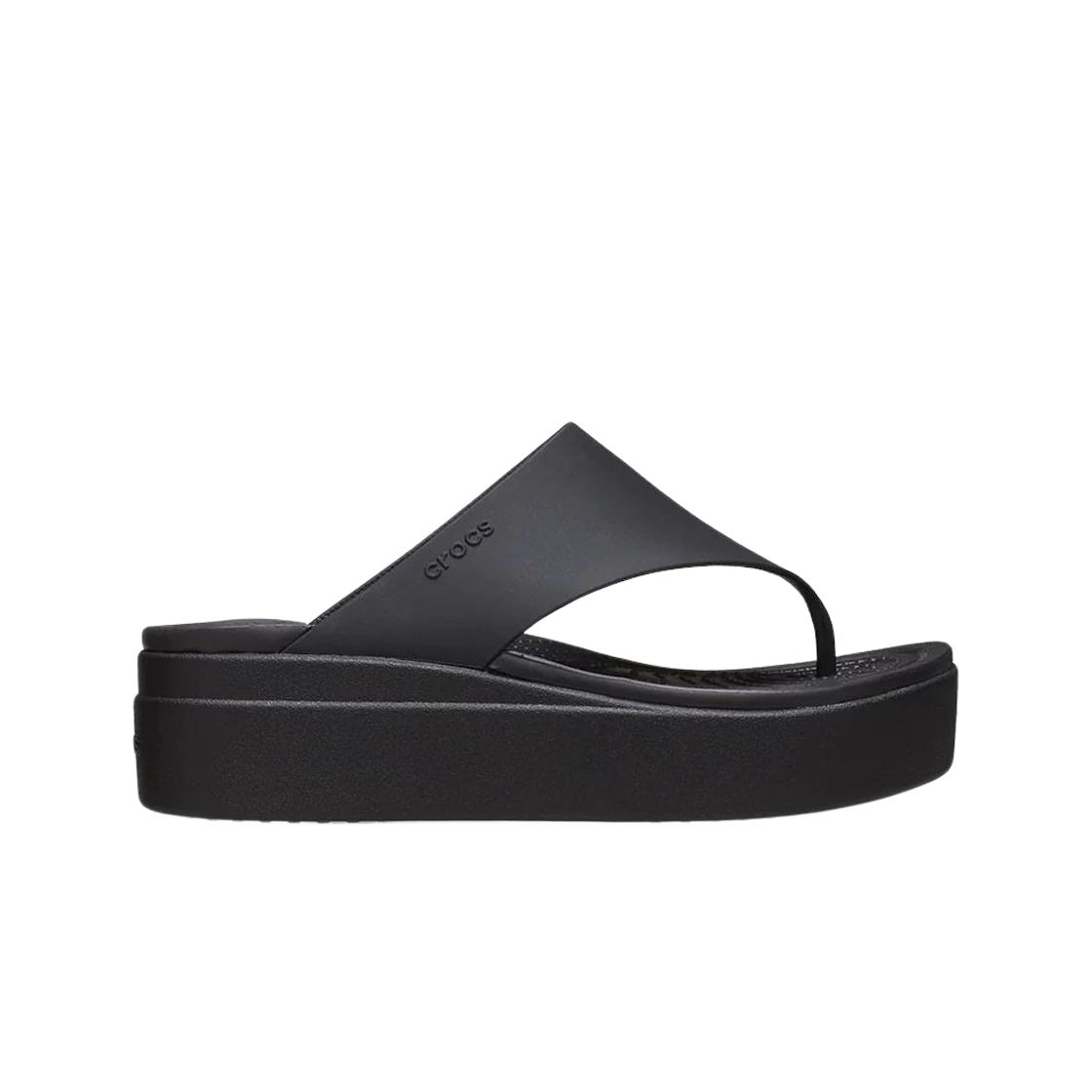 (W) 크록스 브루클린 플립 블랙((W) Crocs Brooklyn Flip Black) - 1