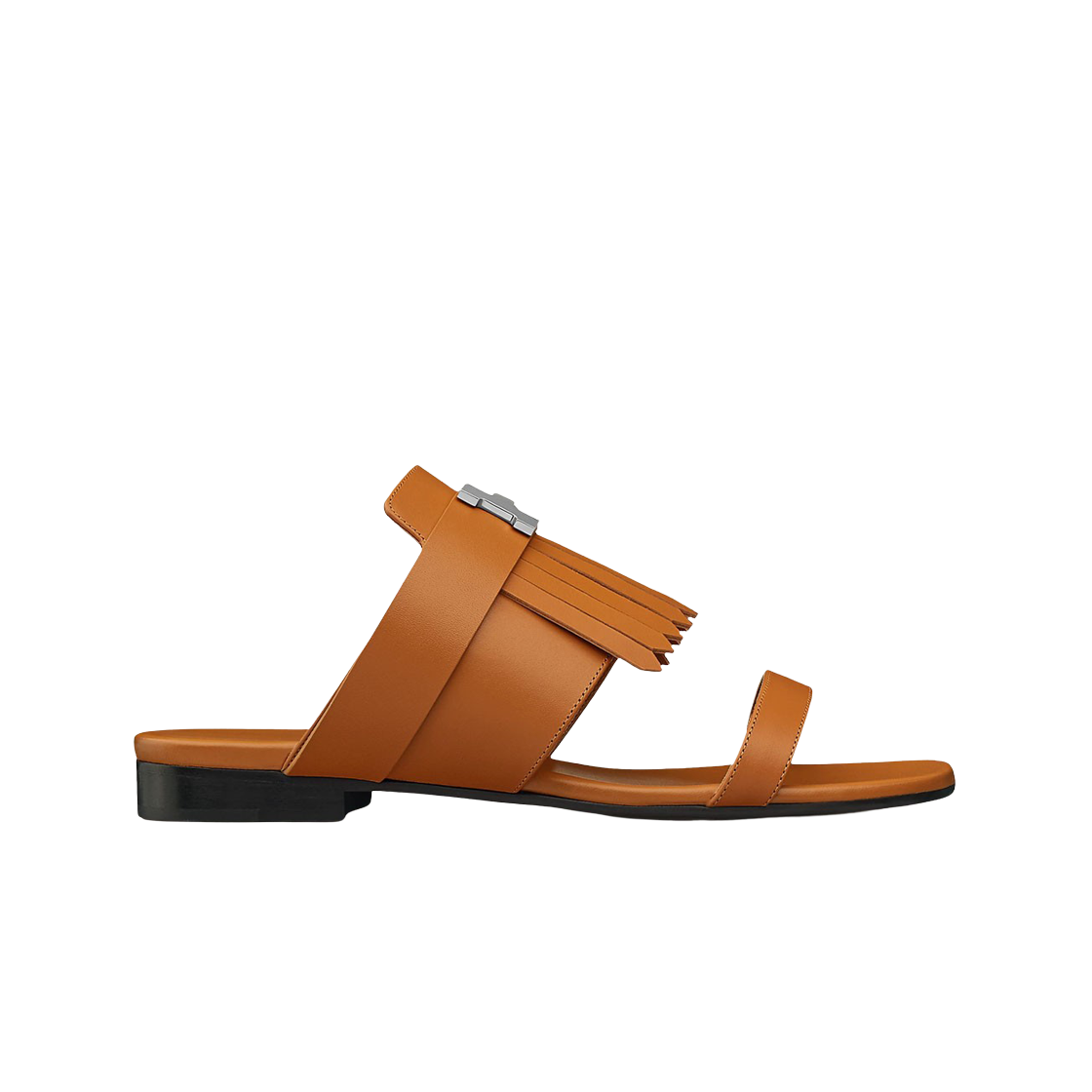 (W) 에르메스 코랄리아 샌들 카프스킨 & 팔라듐 하드웨어 베쥬 도레((W) Hermes Coralia Sandal Calfskin & Palladium Beige Dore) - 1