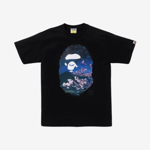 베이프 컬러 카모 빅 에이프 헤드 티셔츠 화이트 네이비 | BAPE | KREAM BAPE Color Camo Big Ape Head T-Shirt White Navy