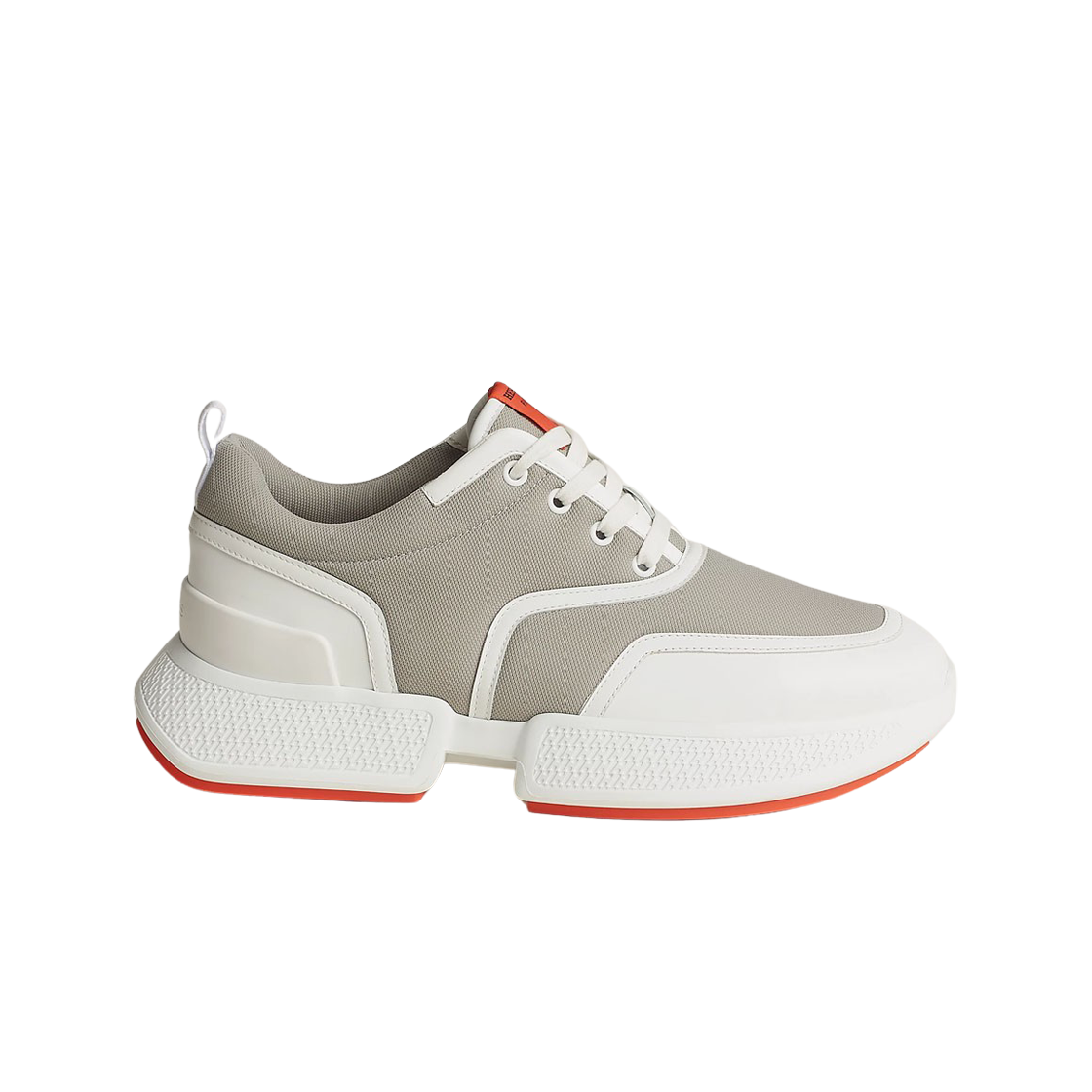 H231734ZH30 Hermes Giga Sneakers Mesh Goatskin Calfskin & Gris Blanc
