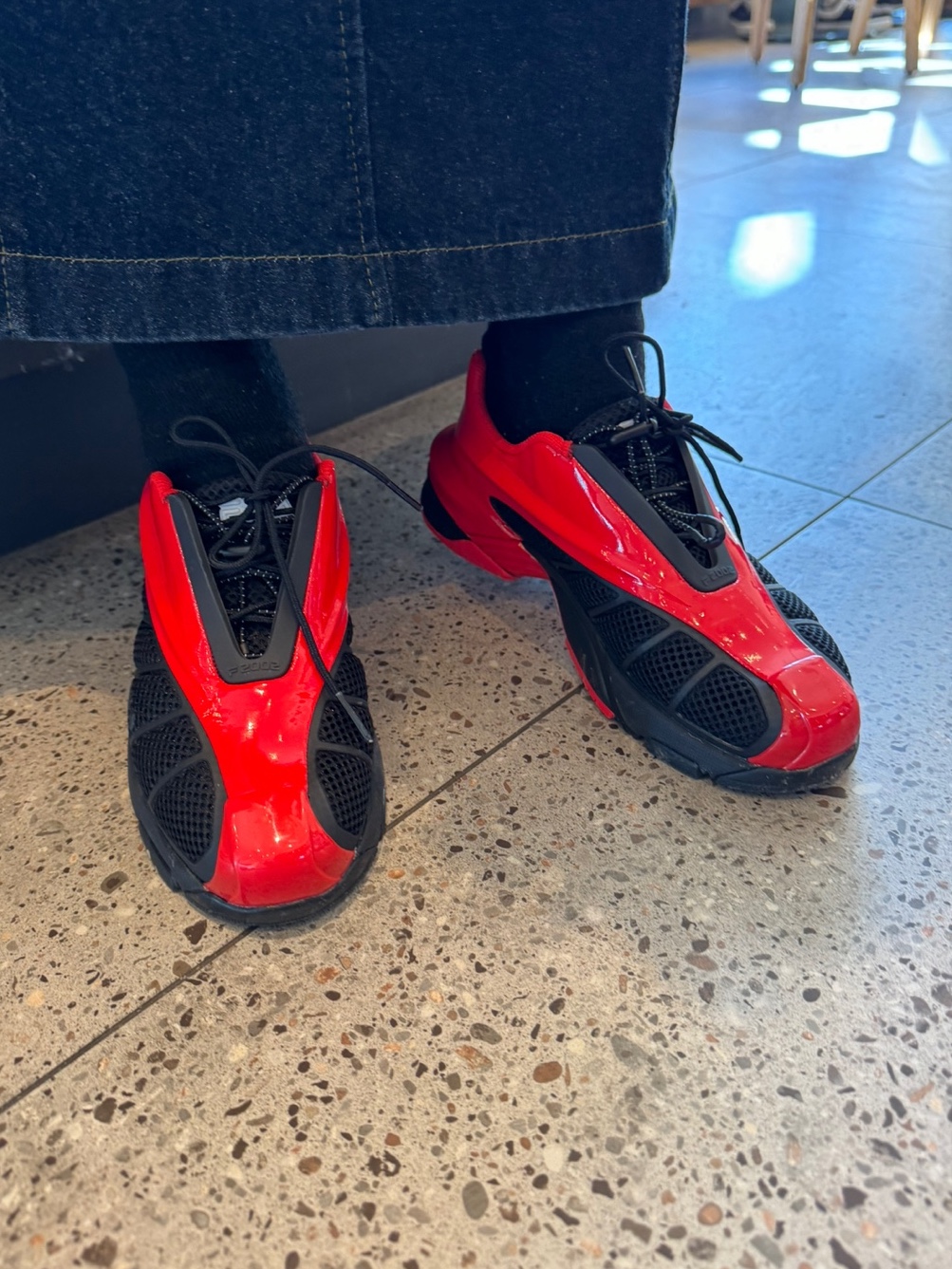 Fila Replica 2002 Black Red 착용 스타일 - 3