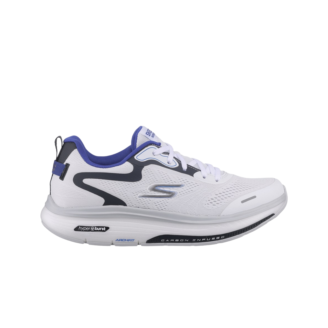 216451-WBL Skechers Go Walk Workout Walker White Blue
