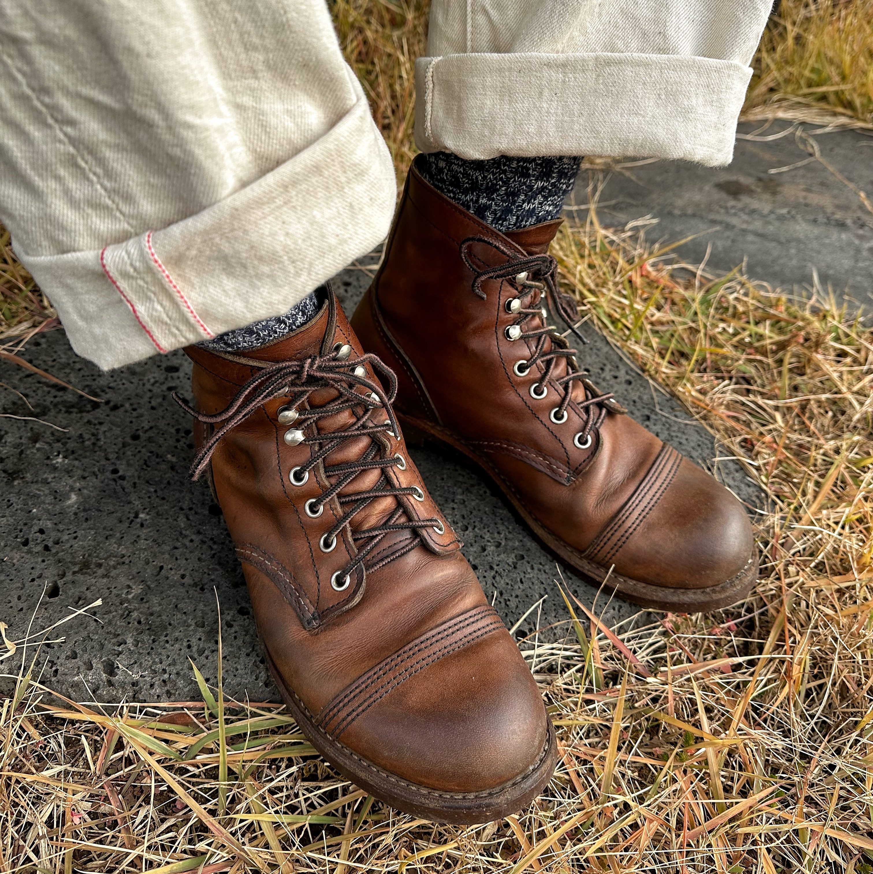 Red Wing Iron Ranger 8111 Amber Harness - D 착용 스타일 - 4