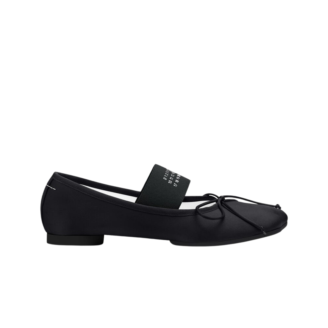 (W) MM6 메종 마르지엘라 아나토믹 발레리나 플랫 블랙((W) MM6 Maison Margiela Anatomic Ballerinas Flat Black)