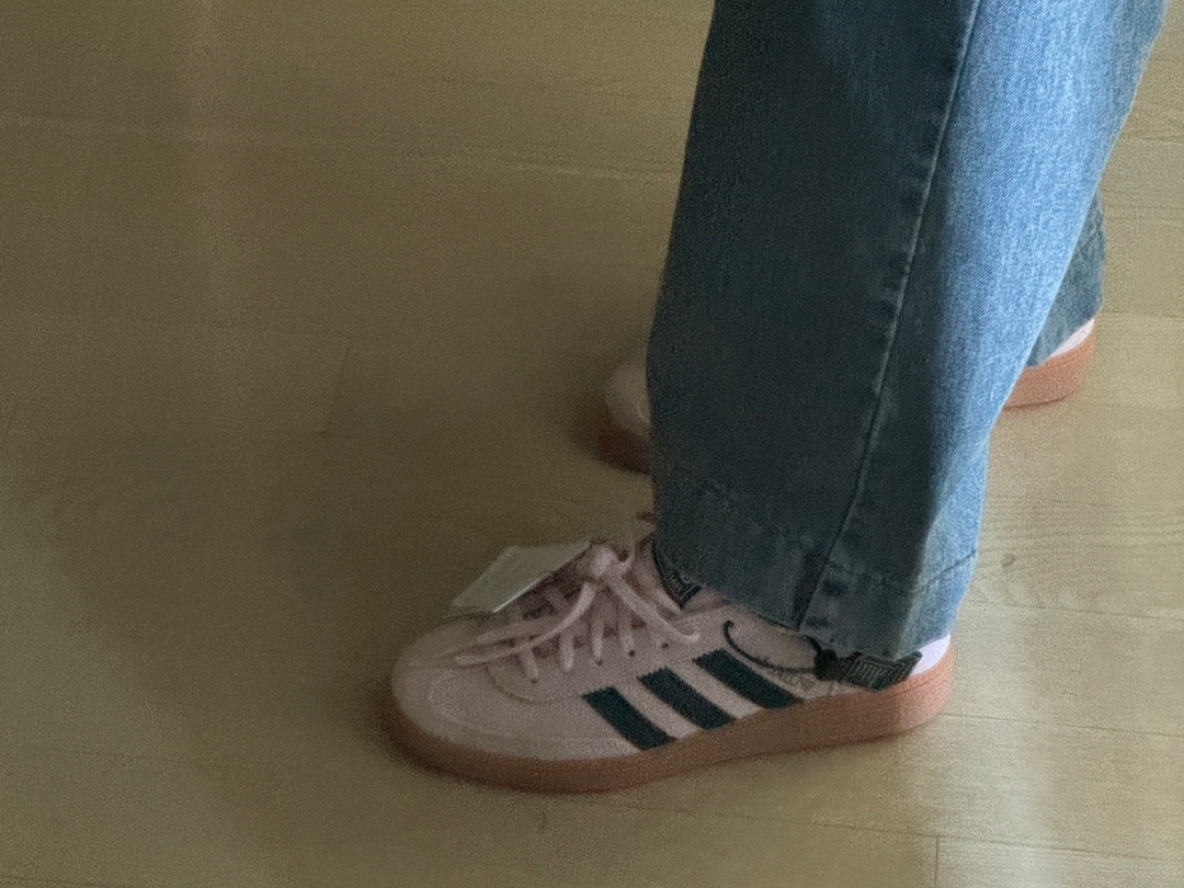 (W) Adidas Spezial Handball Clear Pink 착용 스타일