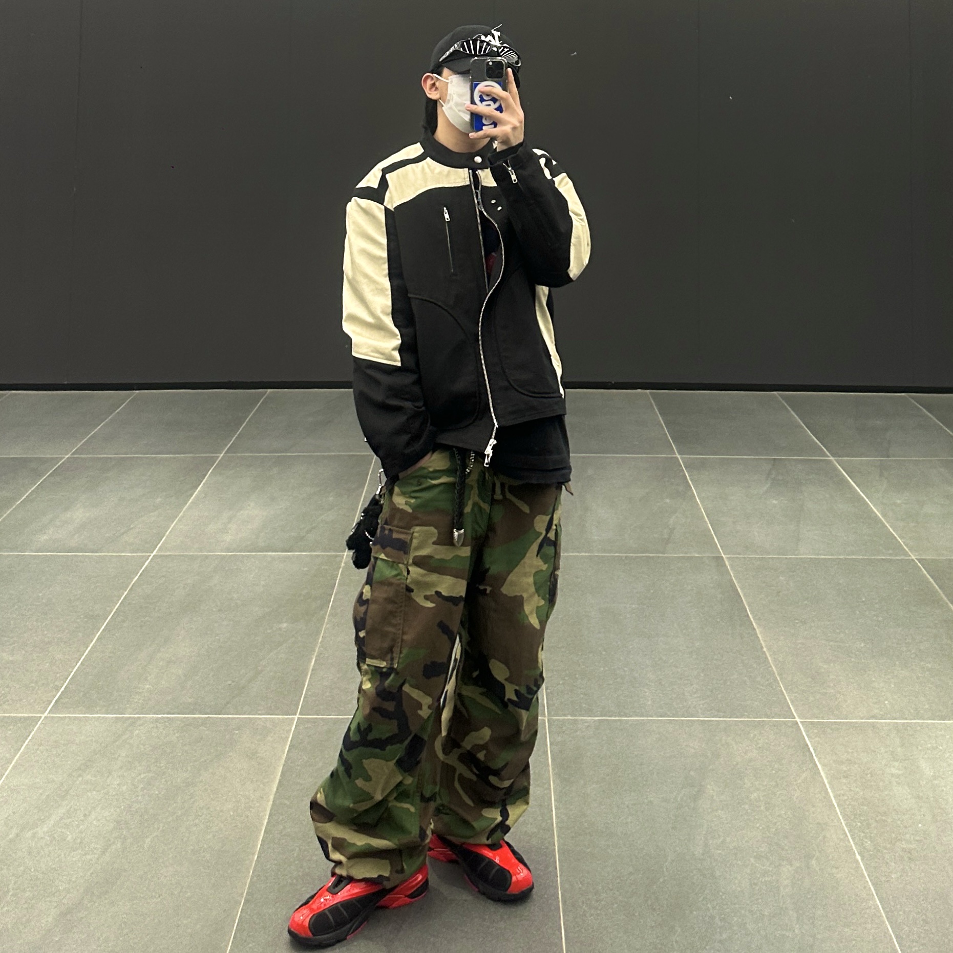 Fila Replica 2002 Black Red 착용 스타일 - 2