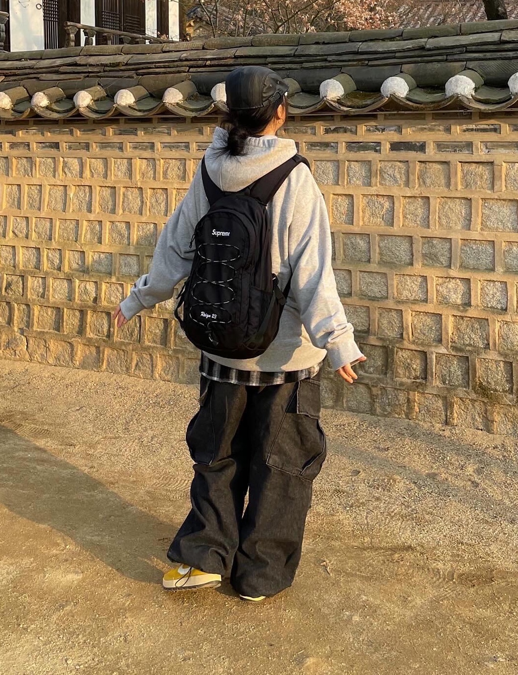 Nike x Tom Sachs General Purpose Shoe Archive, Supreme Backpack Black - 22SS 착용 스타일 - 2