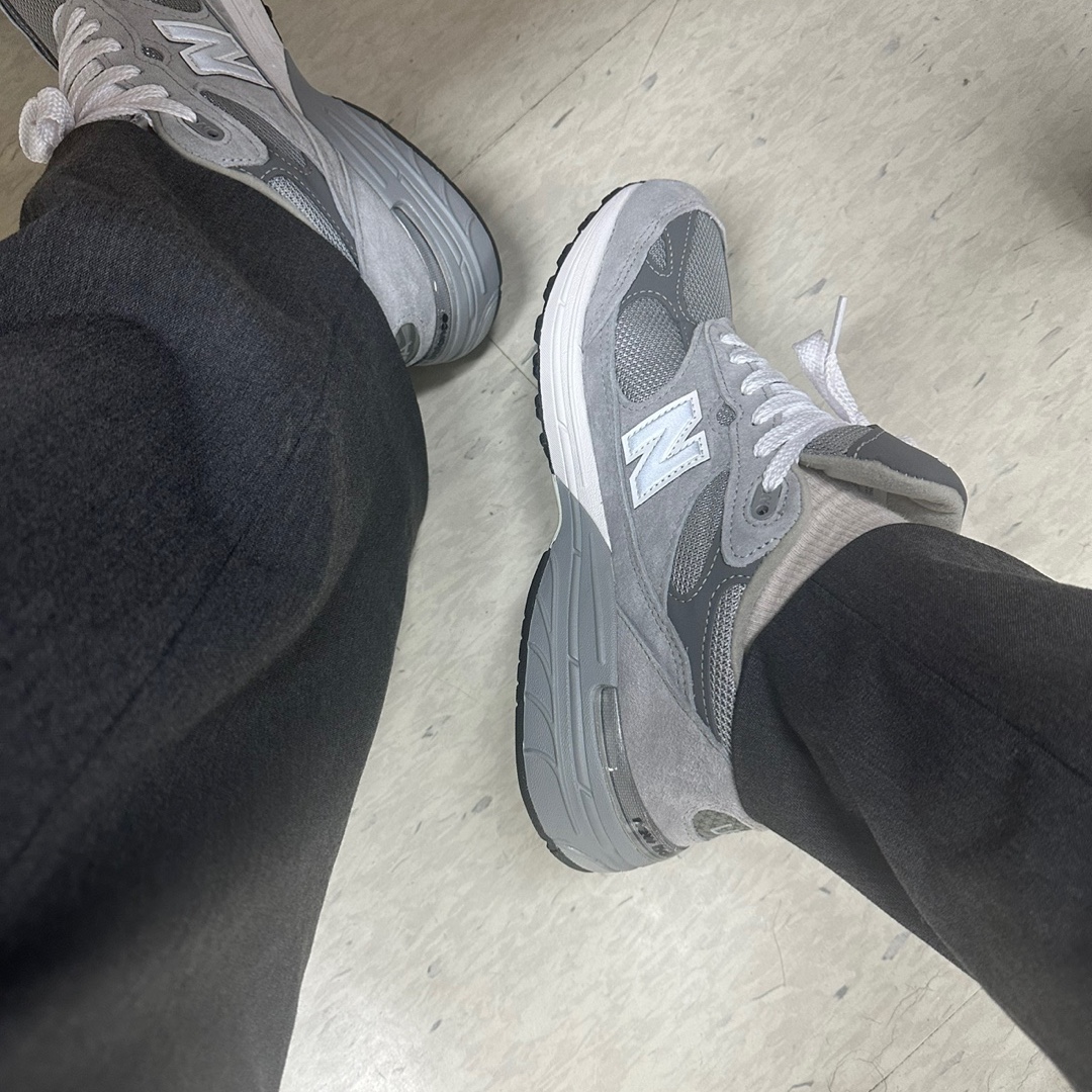 New Balance 993 Made in USA Grey - D Standard 착용 스타일