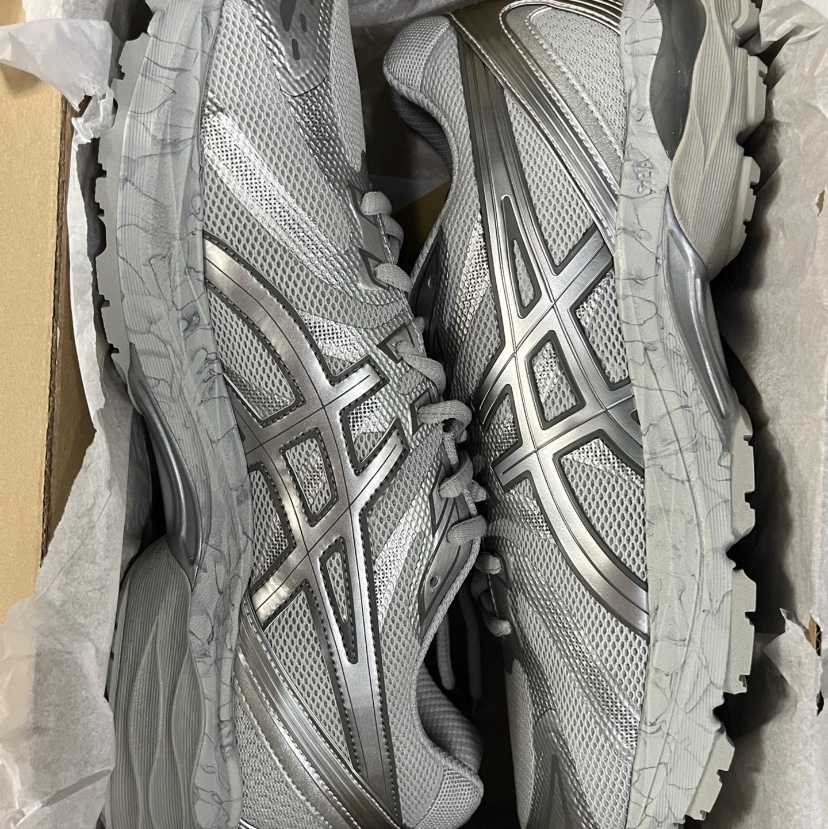 (W) Asics Gel-Flux 4 CN Gray Silver 착용 스타일