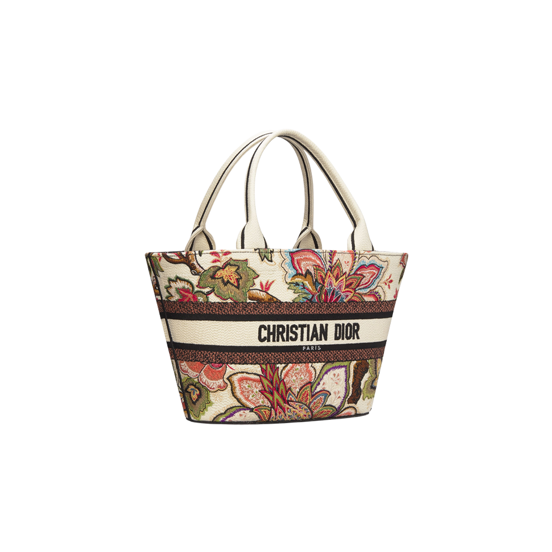 Dior Hat Basket Bag Natural Multicolor Albero Della Vita 상세 이미지 1