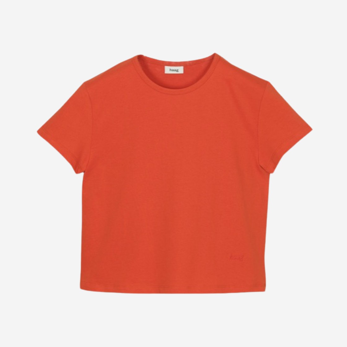 (W) Haag A Regular T-Shirt Orange 상세 이미지 1