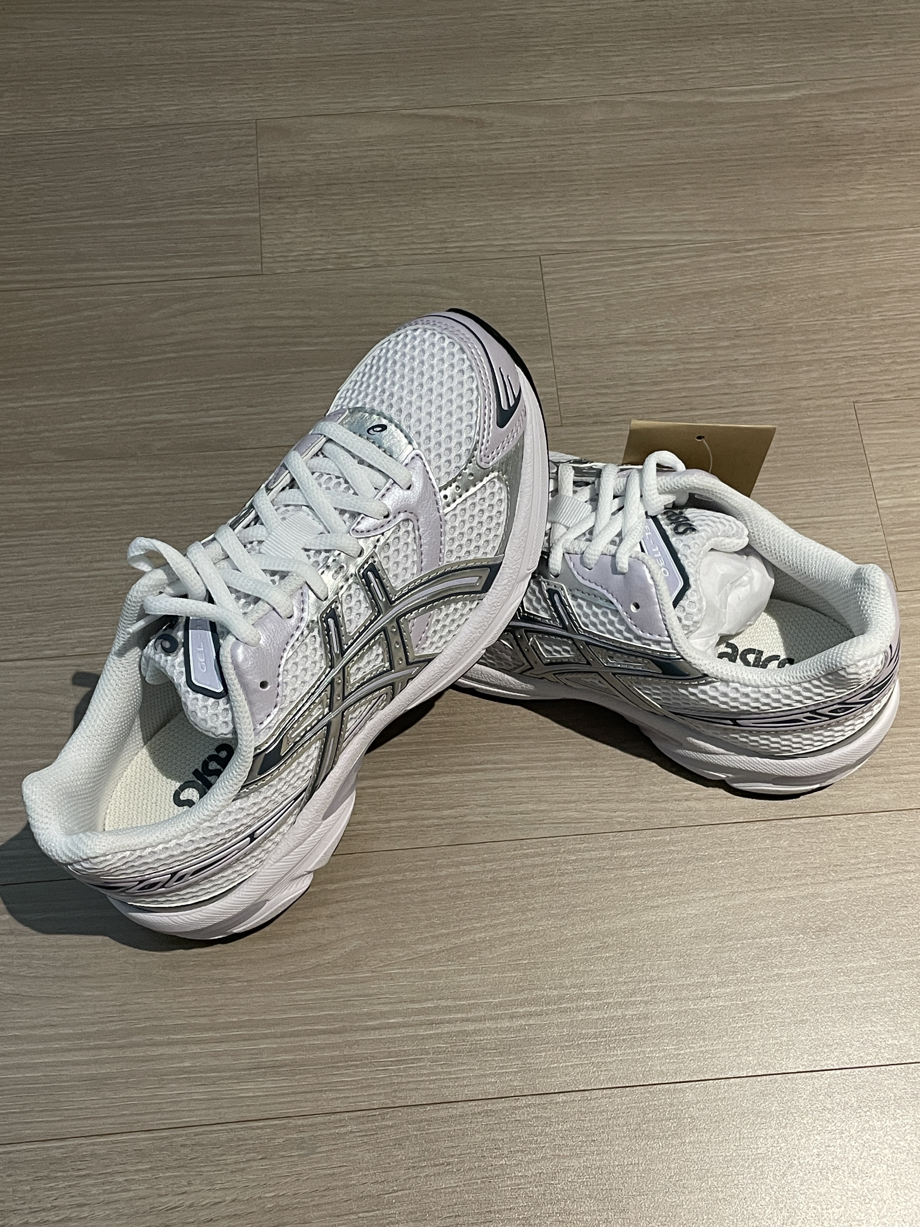 (W) Asics Gel-1130 White Faded Ash Rock 착용 스타일 - 3