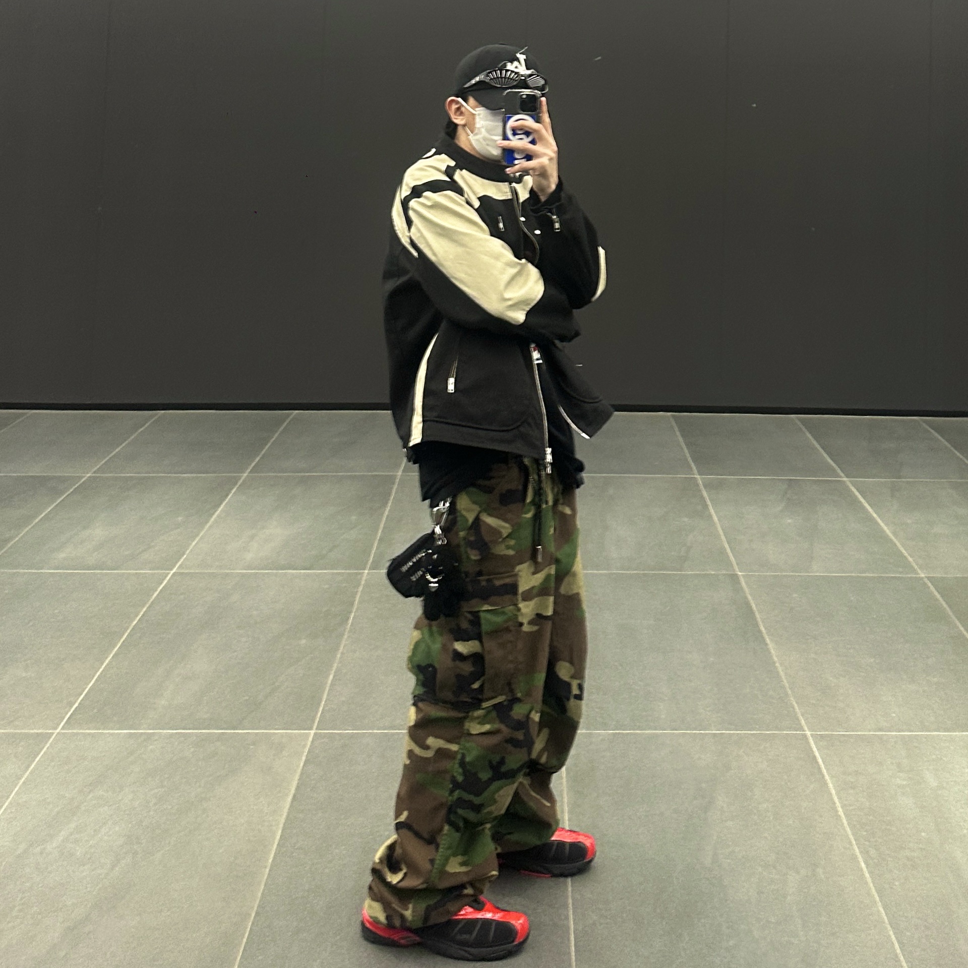 Fila Replica 2002 Black Red 착용 스타일 - 3