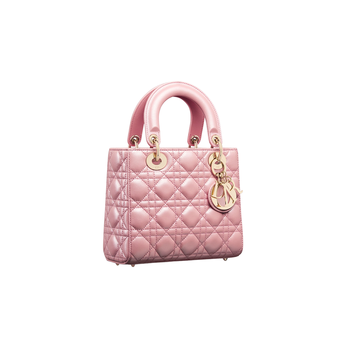 Dior Small Lady Bag Melocoton Pink Pearlescent 상세 이미지 3