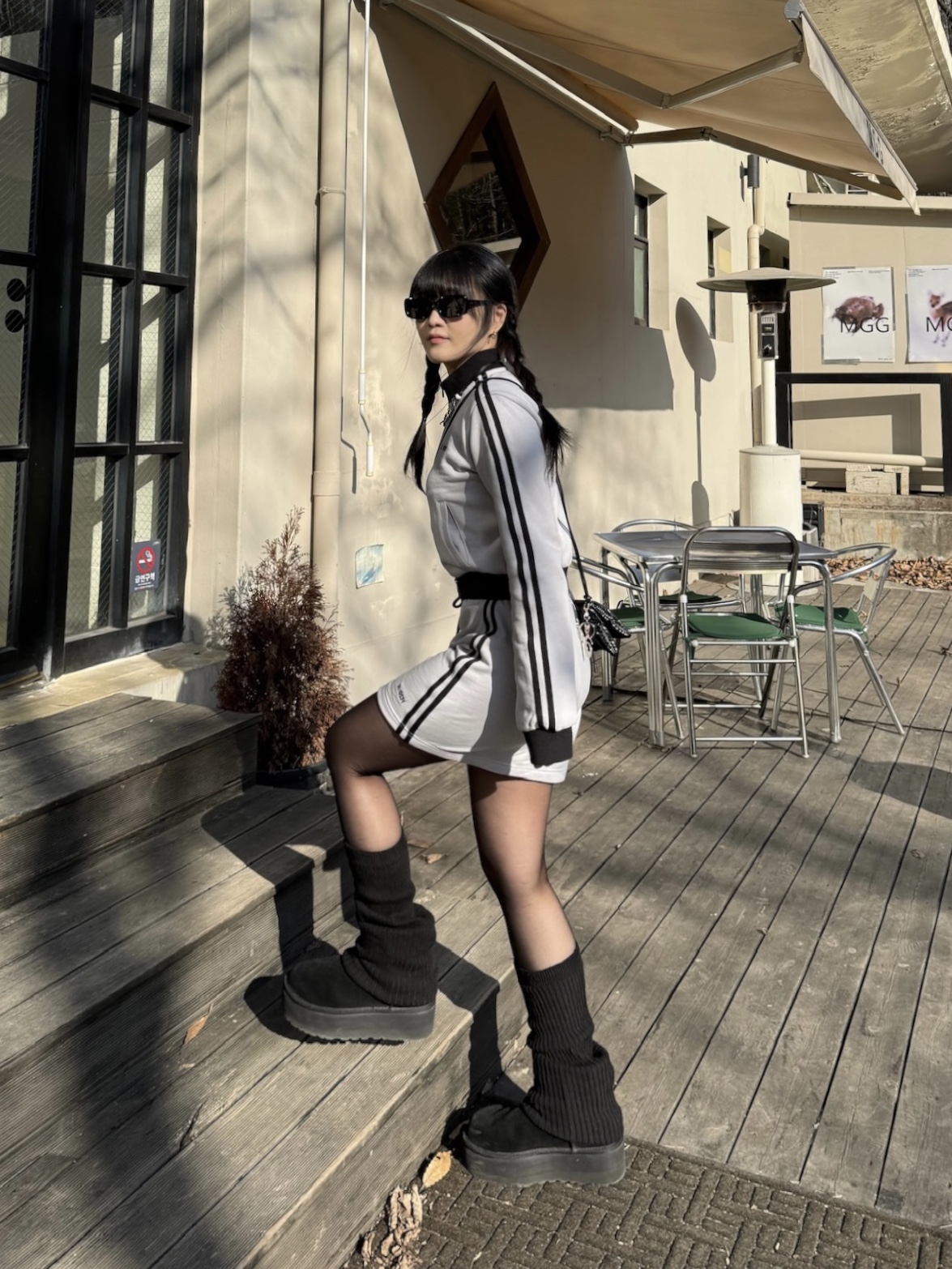 Sentiments No.391 Necklace Silver, (W) UGG Classic Mini Platform Boots Black 착용 스타일 - 7