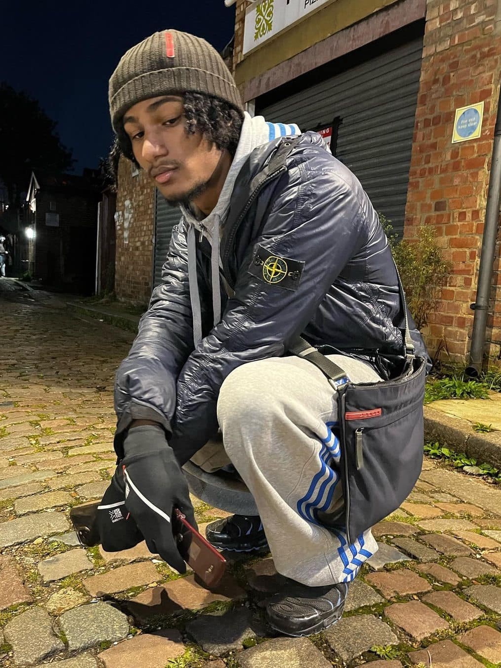 Stone Island 40523 Membrana 3L TC Jacket Navy Blue - 21SS, Stone Island 40223 Membrana 3L TC Garment Dyed Hooded Jacket Avio Blue - 22S 착용 스타일 - 3