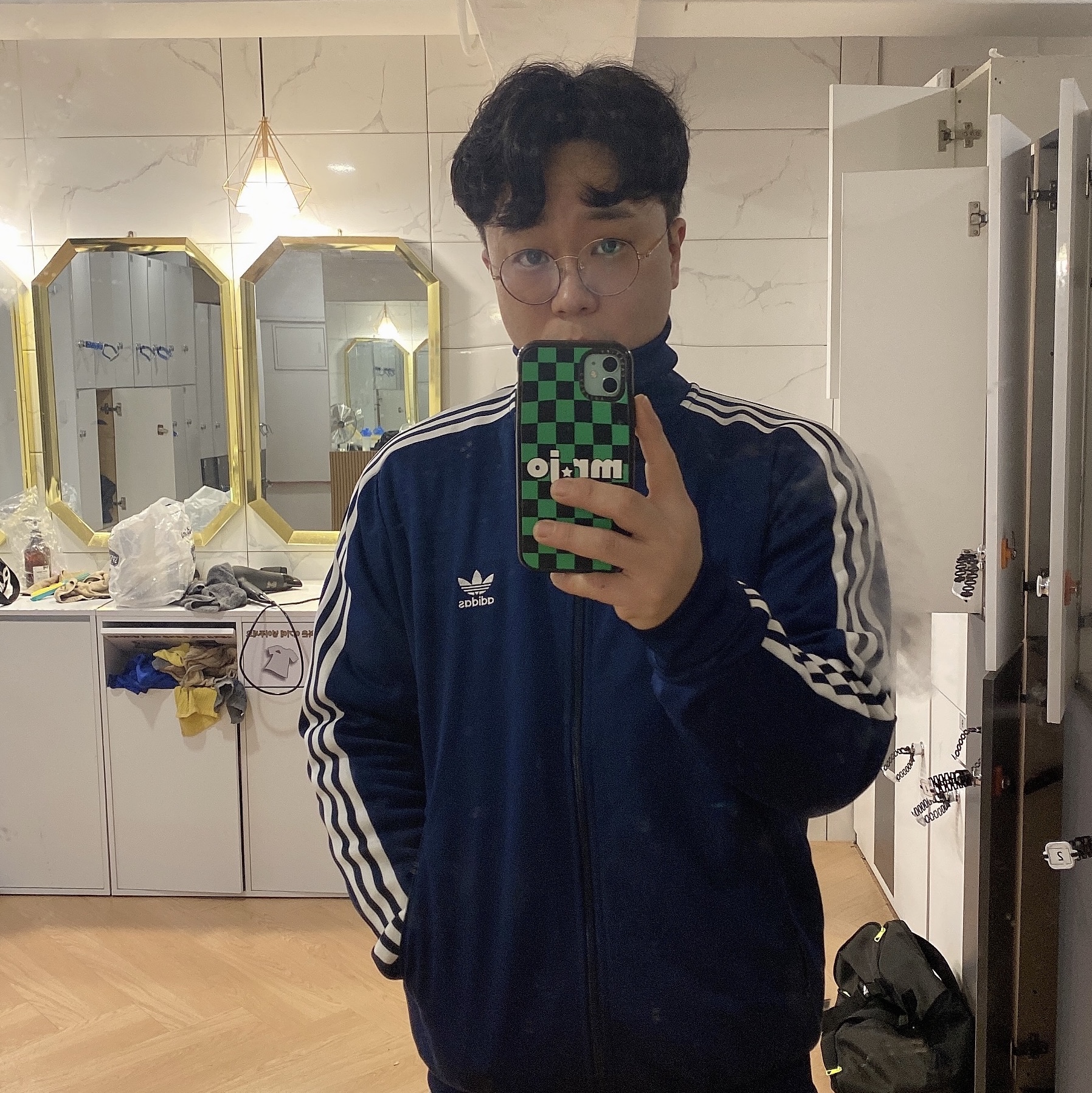 Adidas Adicolor Classic Beckenbauer Track Jacket Night Indigo - KR Sizing 착용 스타일