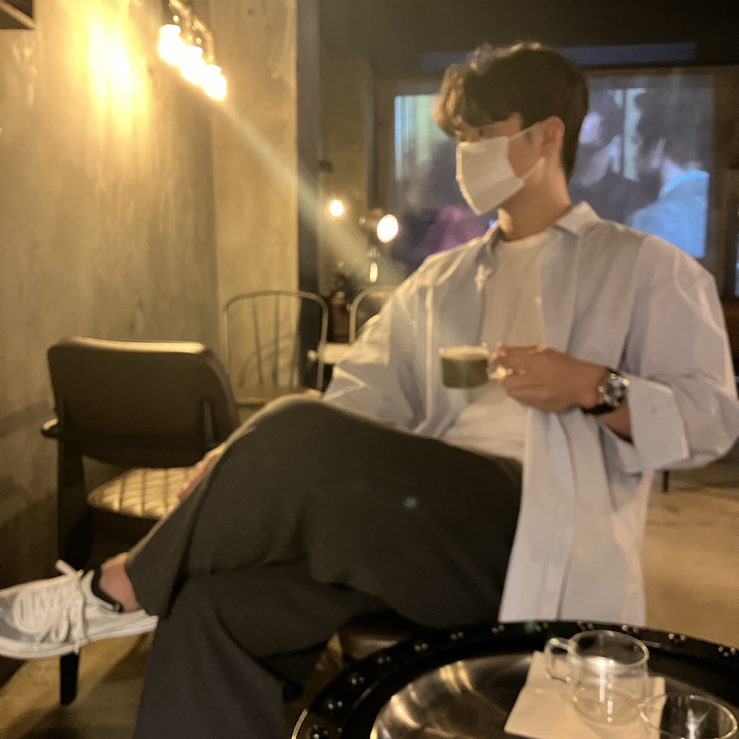 Nike Waffle One Infinite Lilac 착용 스타일