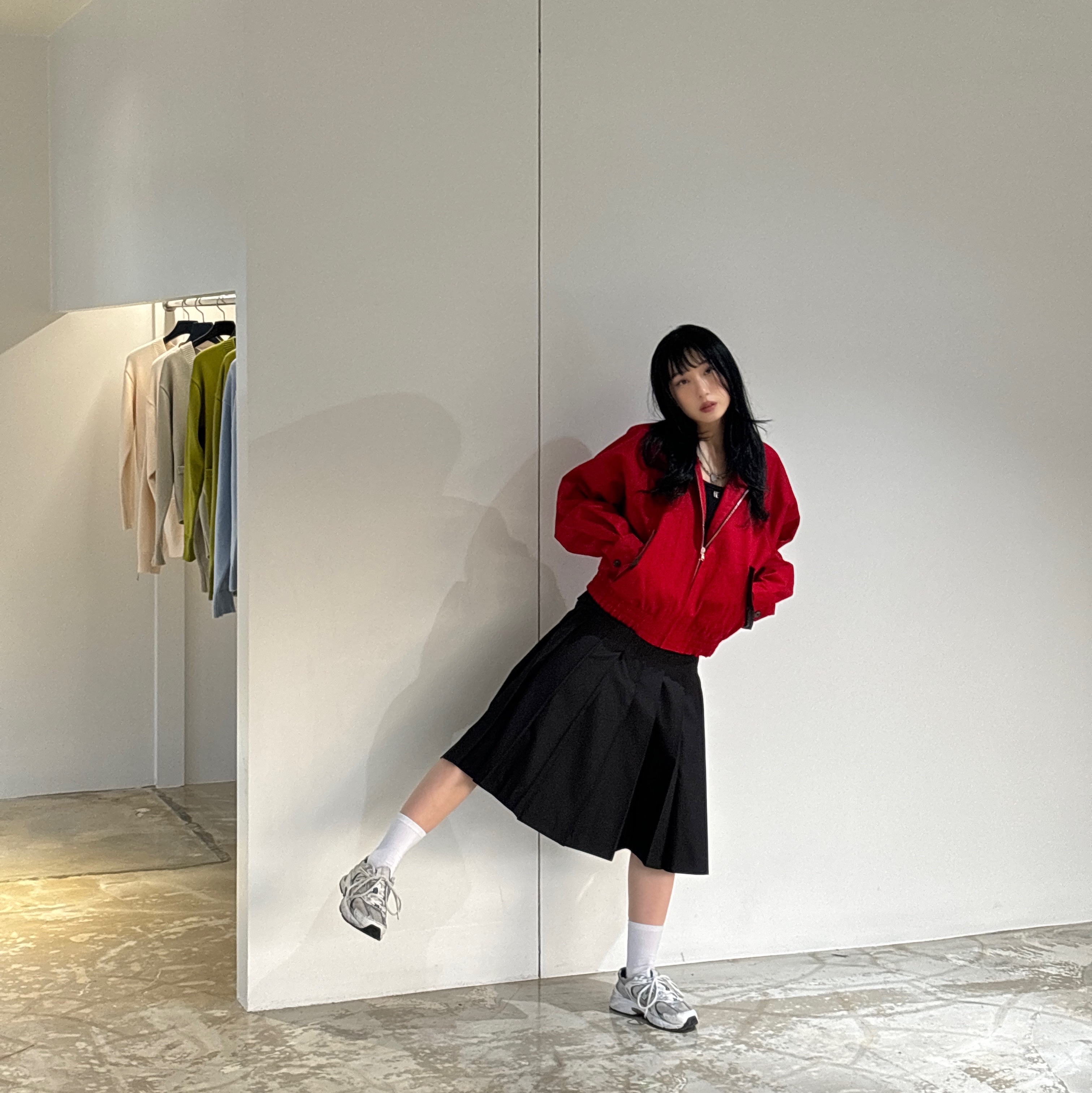 New Balance 530 White Silver 착용 스타일 - 3