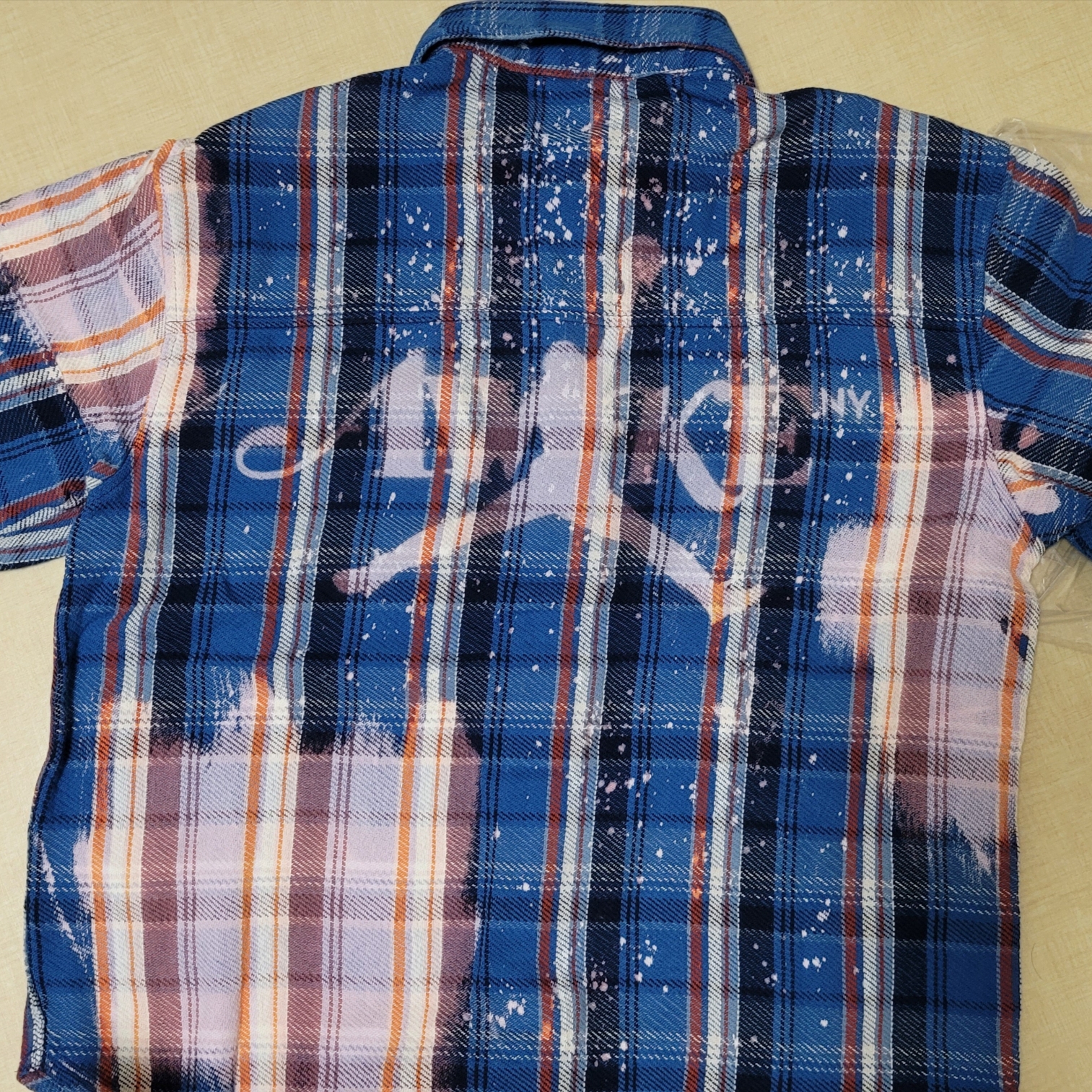 Jordan x Awake NY Flannel Shirt Blackened Blue (FQ5453-498) 착용 스타일 - 1