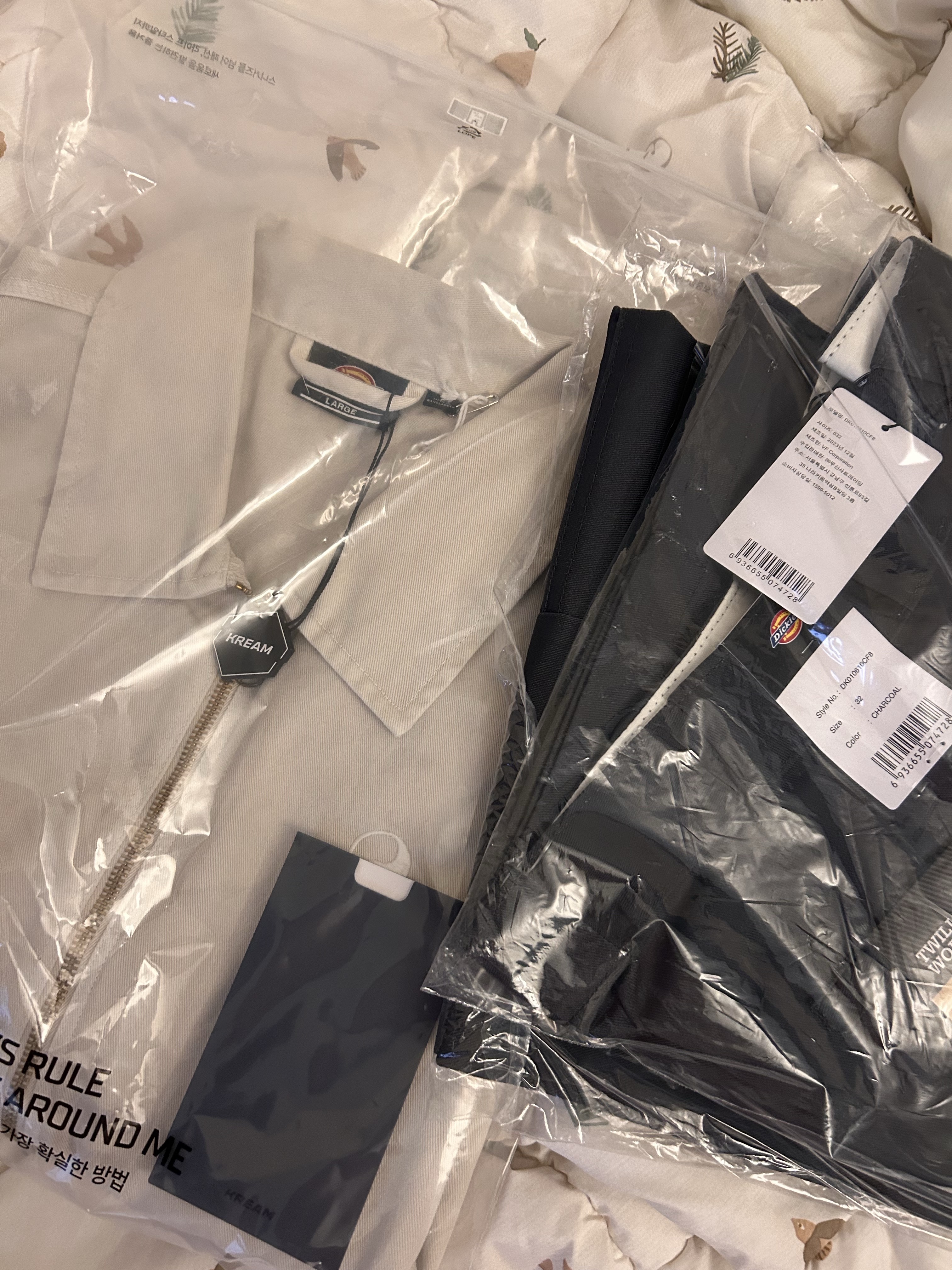 Our Legacy x Dickies Work Shop Jacket Hummus 착용 스타일