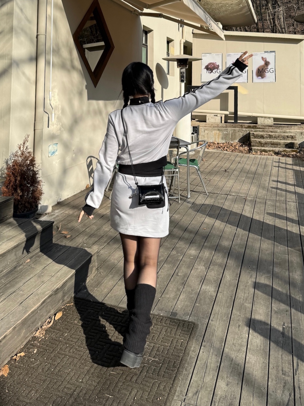 Sentiments No.391 Necklace Silver, (W) UGG Classic Mini Platform Boots Black 착용 스타일 - 9
