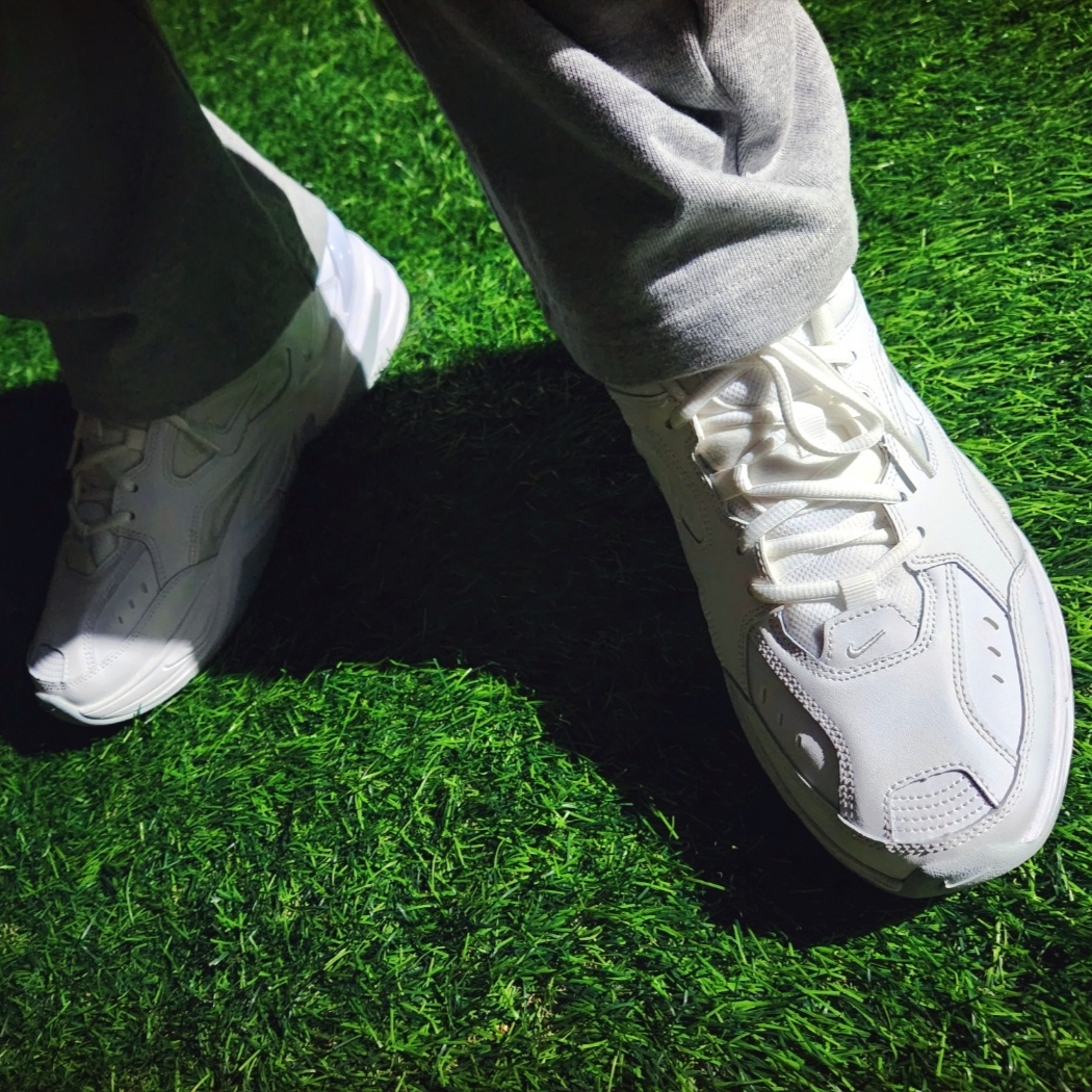 Nike M2K Tekno White Pure Platinum 착용 스타일 - 4
