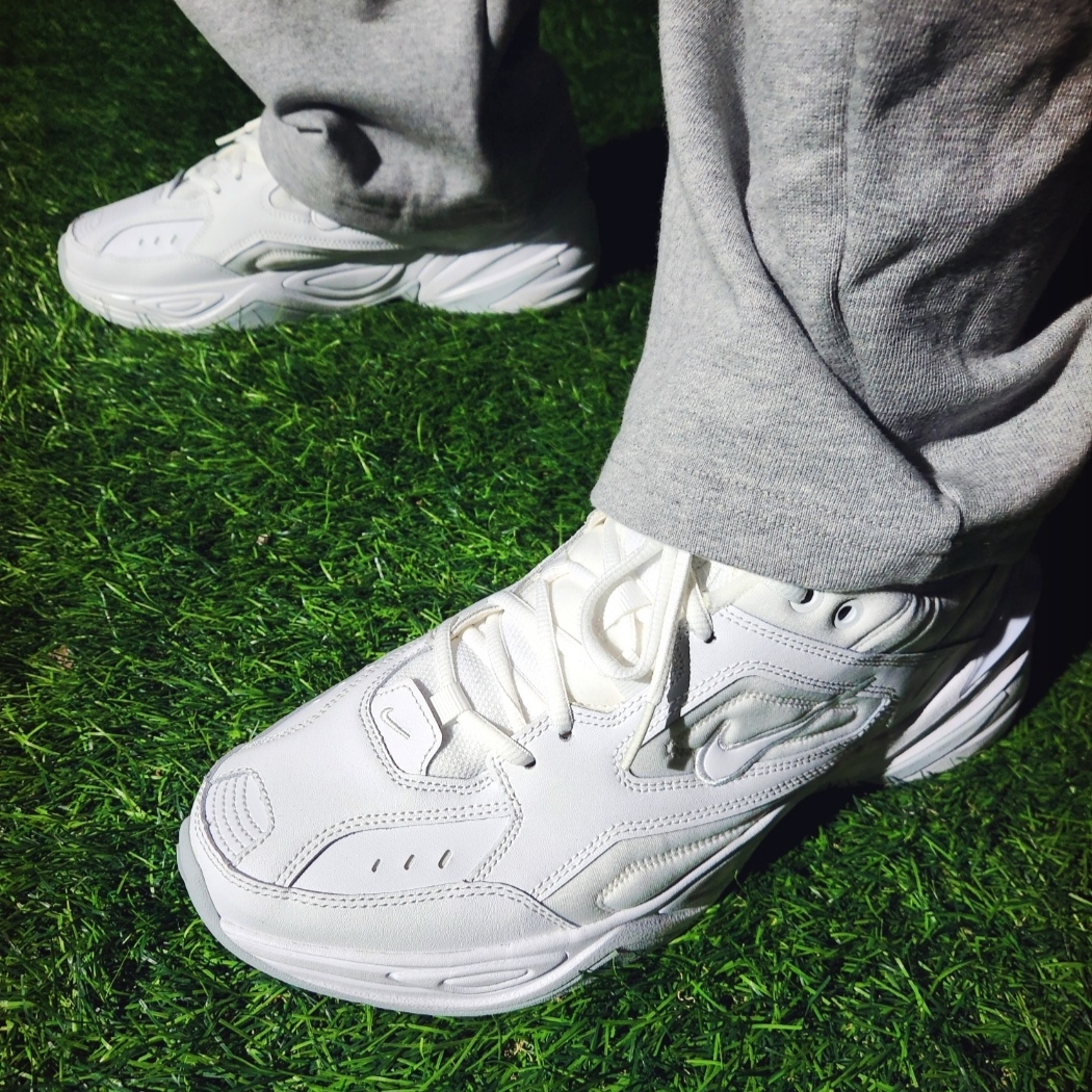 Nike M2K Tekno White Pure Platinum 착용 스타일 - 5