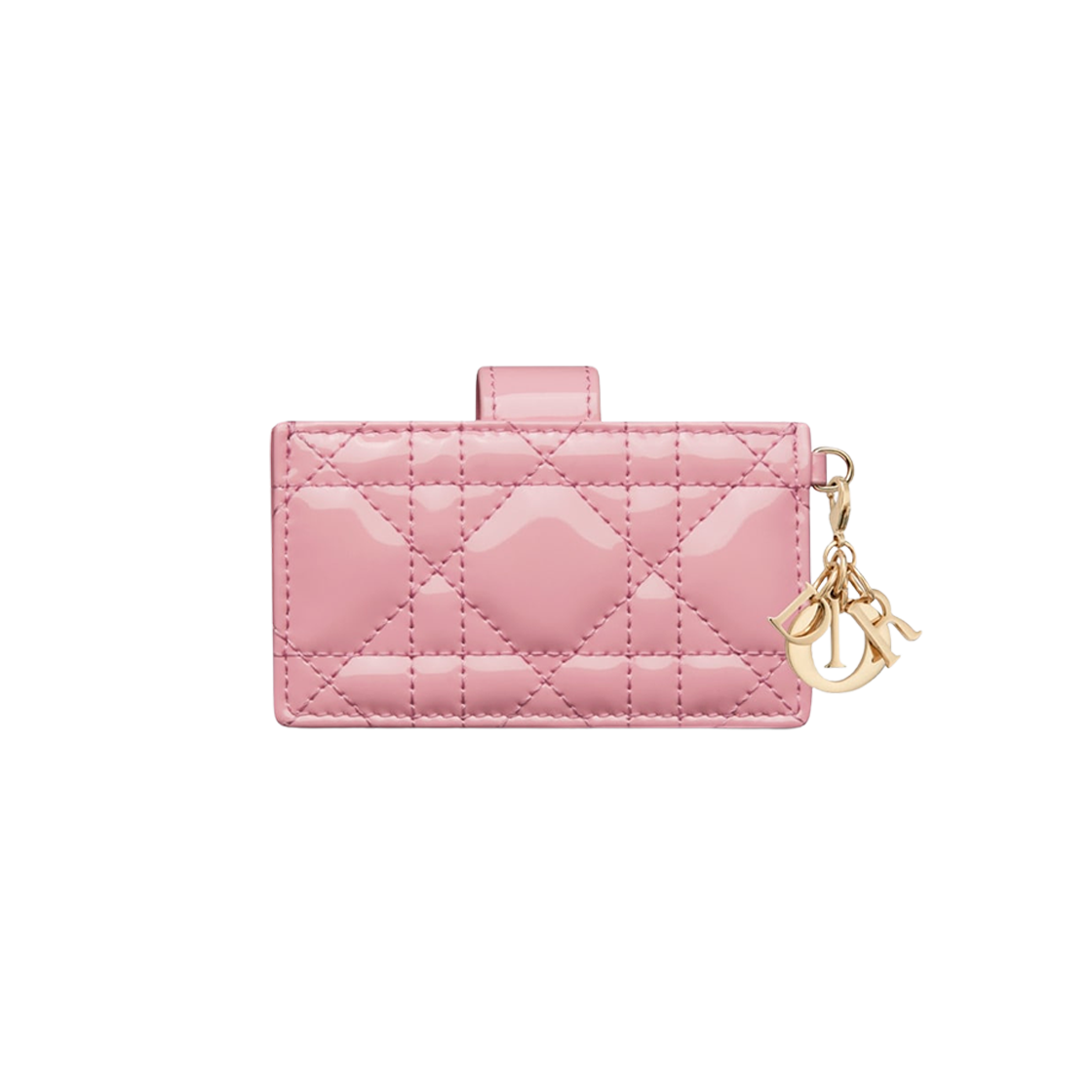 Dior Lady 5-Gusset Card Holder Melocoton Pink Patent 상세 이미지 3