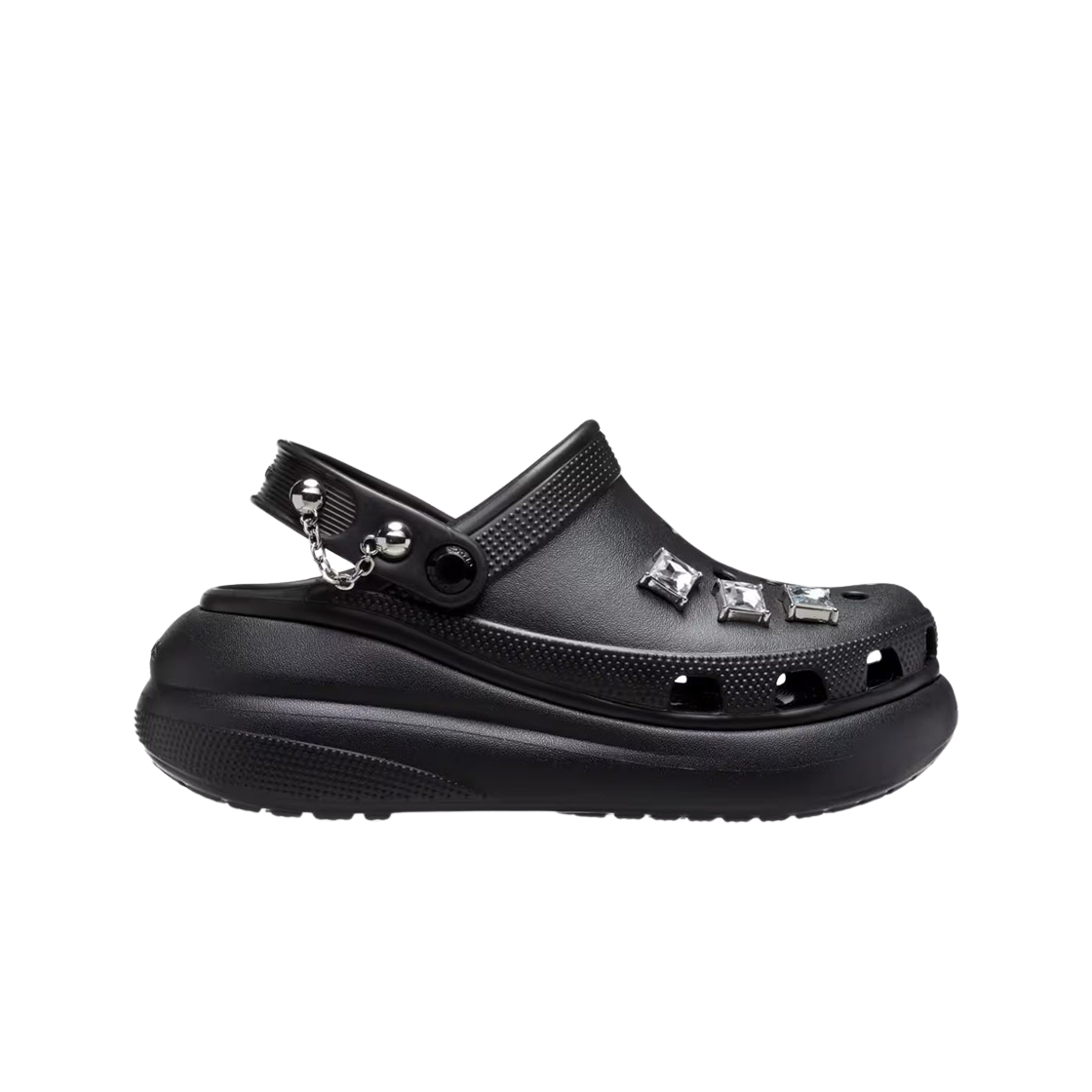 Crocs Crush Punk Clog Black 상세 이미지 1