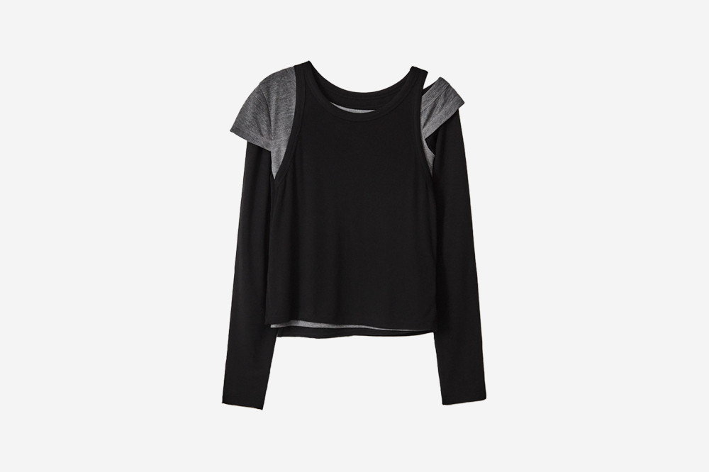 Ma journee 3 Layered Top Black 상세 이미지 1