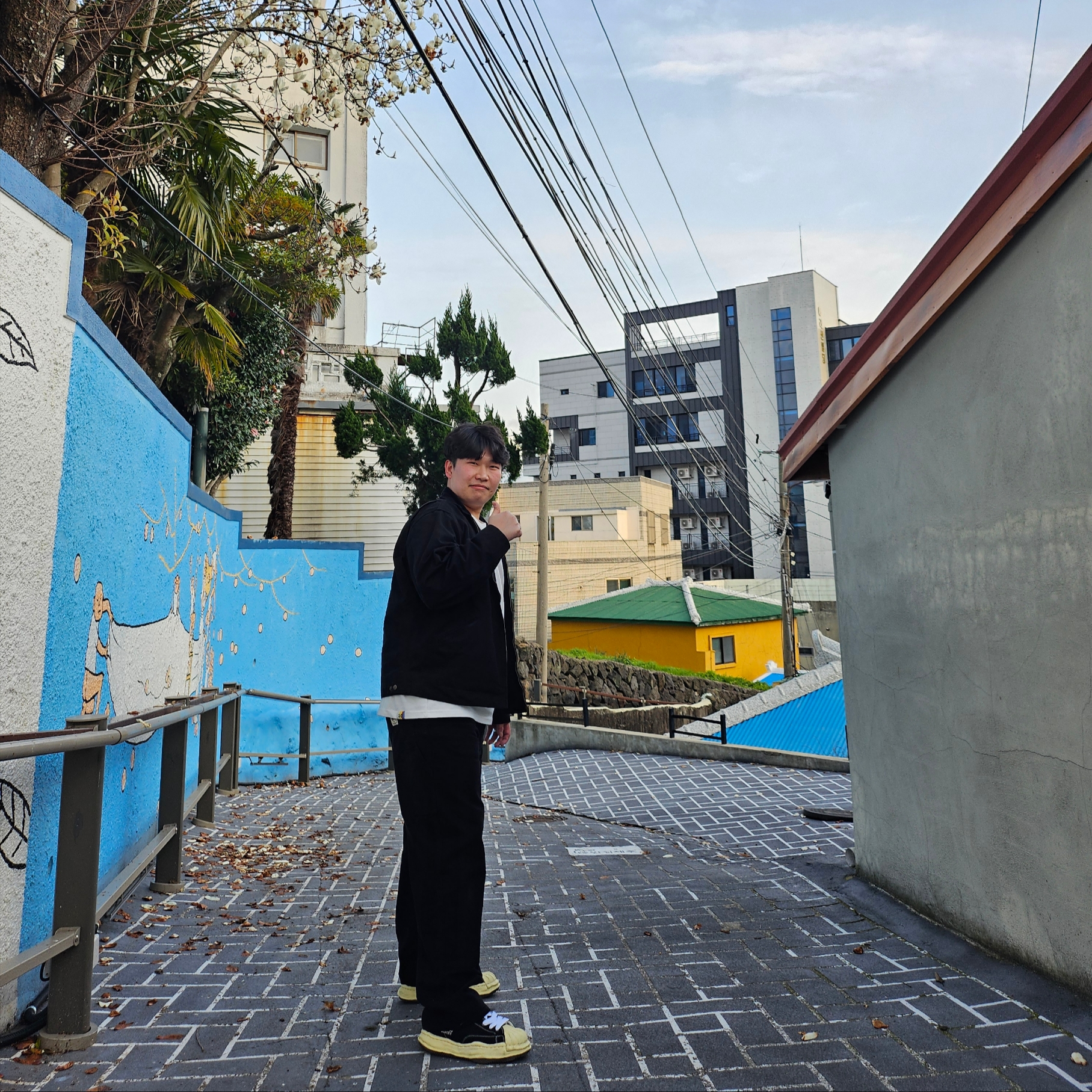 Stussy Canvas Work Pants Black 착용 스타일