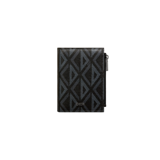 디올 버티컬 컴팩트 카드 홀더 블랙 CD 다이아몬드