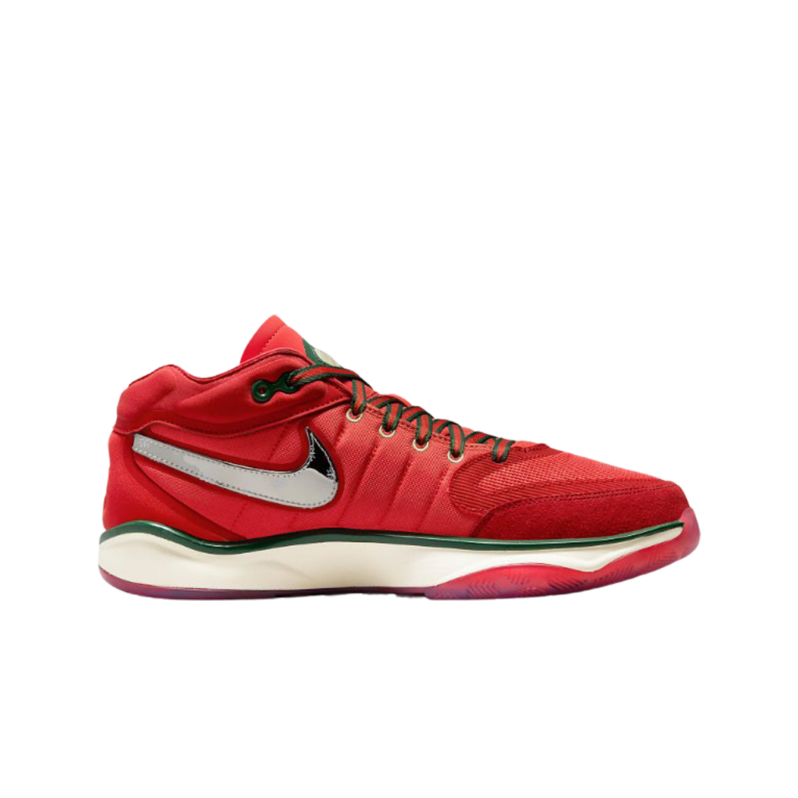 나이키 에어 줌 GT 허슬 2 EP 트랙 레드 메탈릭 실버(Nike Air Zoom GT Hustle 2 EP Track Red Metallic Silver)