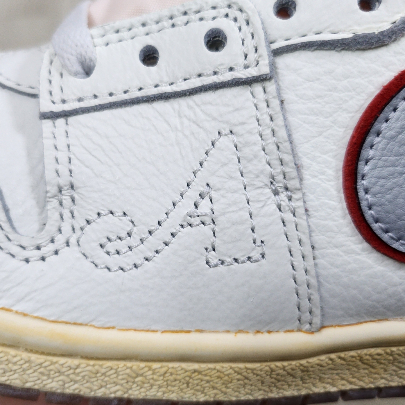 Jordan x Awake NY Air Ship PE SP Sail University Red 착용 스타일 - 3