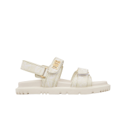 (W) Dioract Sandal with Gold Tone Allover Butterfly Print