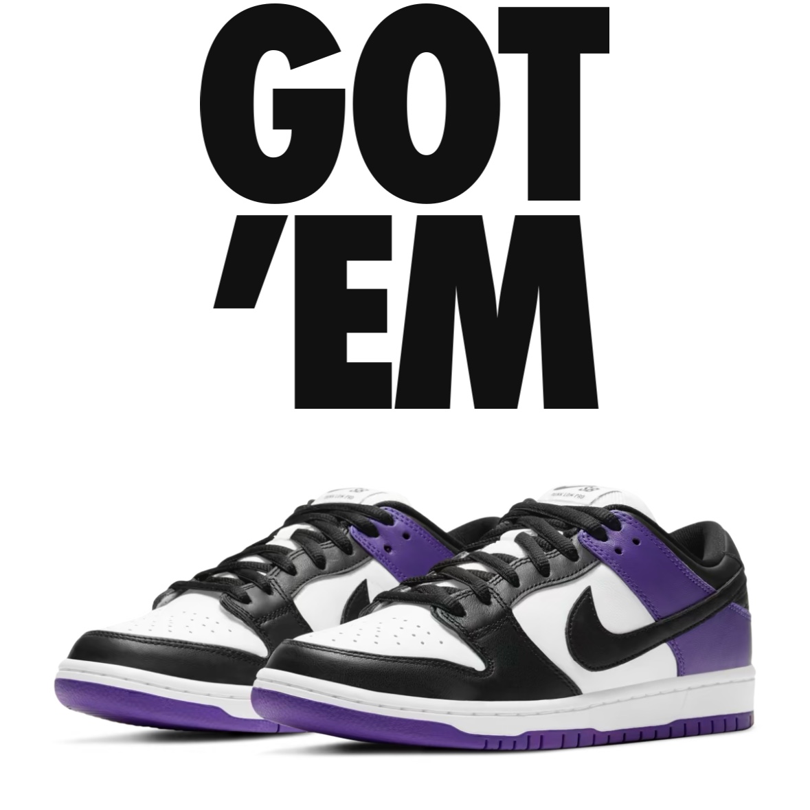 Nike SB Dunk Low Pro Court Purple 착용 스타일