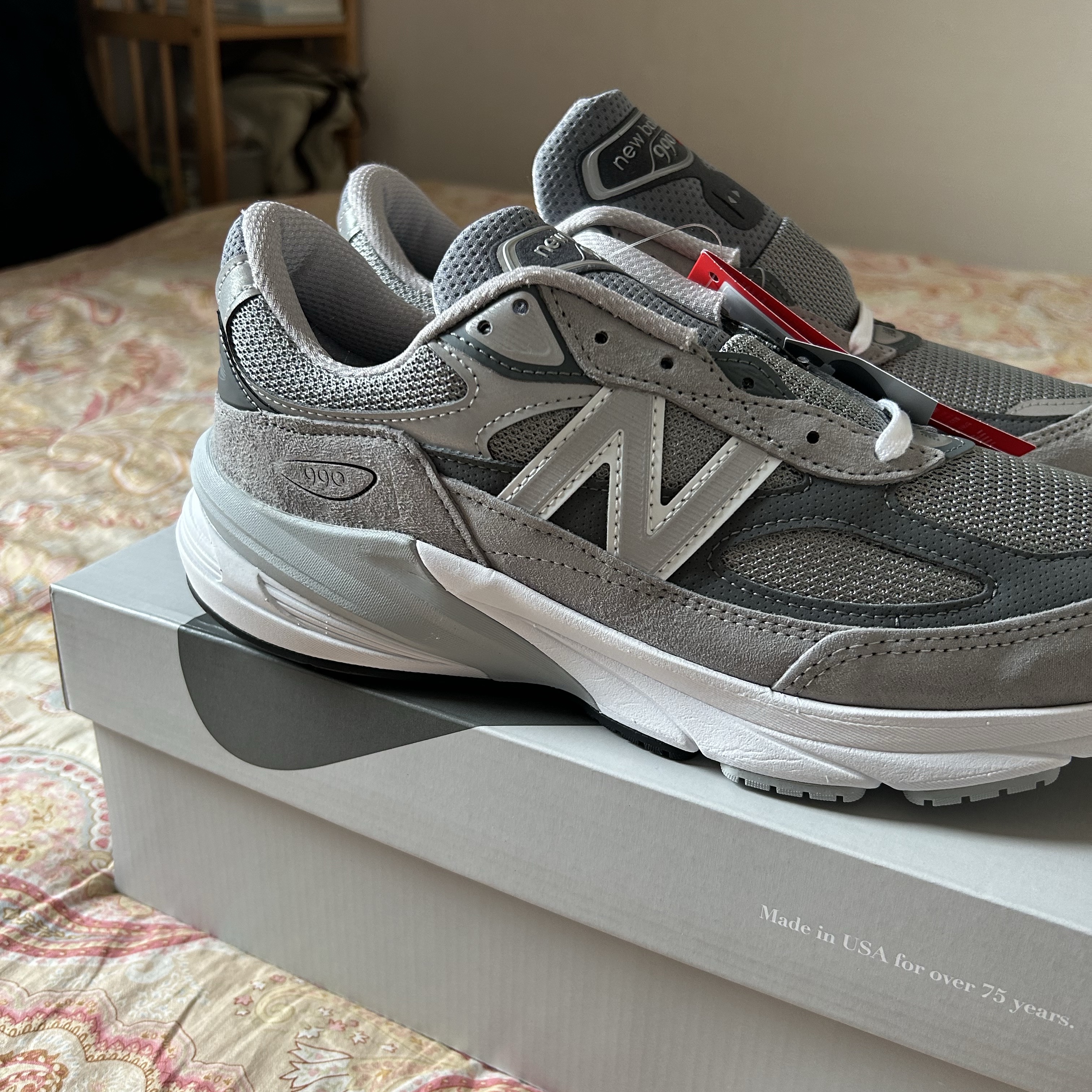 New Balance 990v6 Made in USA Grey - D Standard 착용 스타일