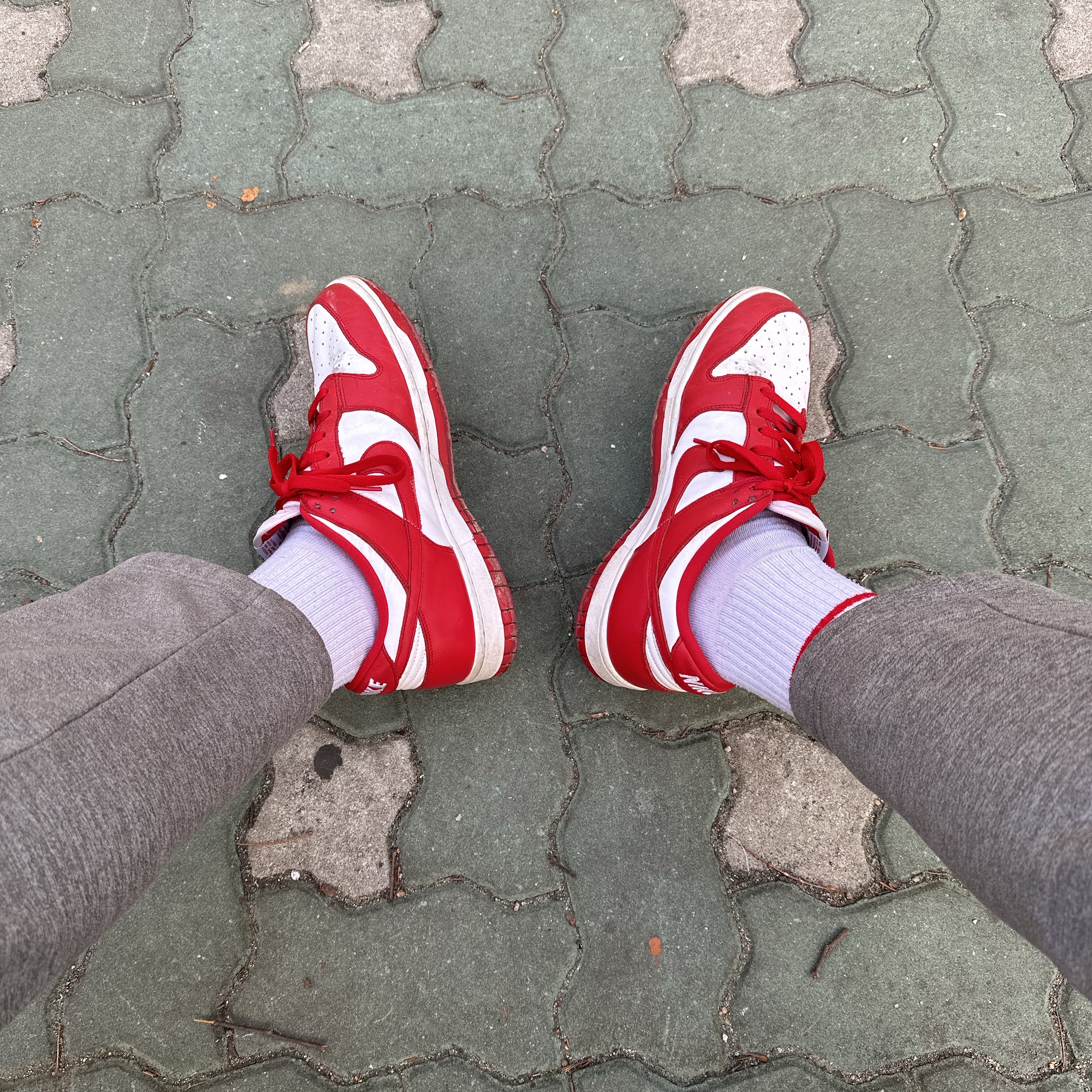 Nike Dunk Low SP University Red 2020 착용 스타일 - 2