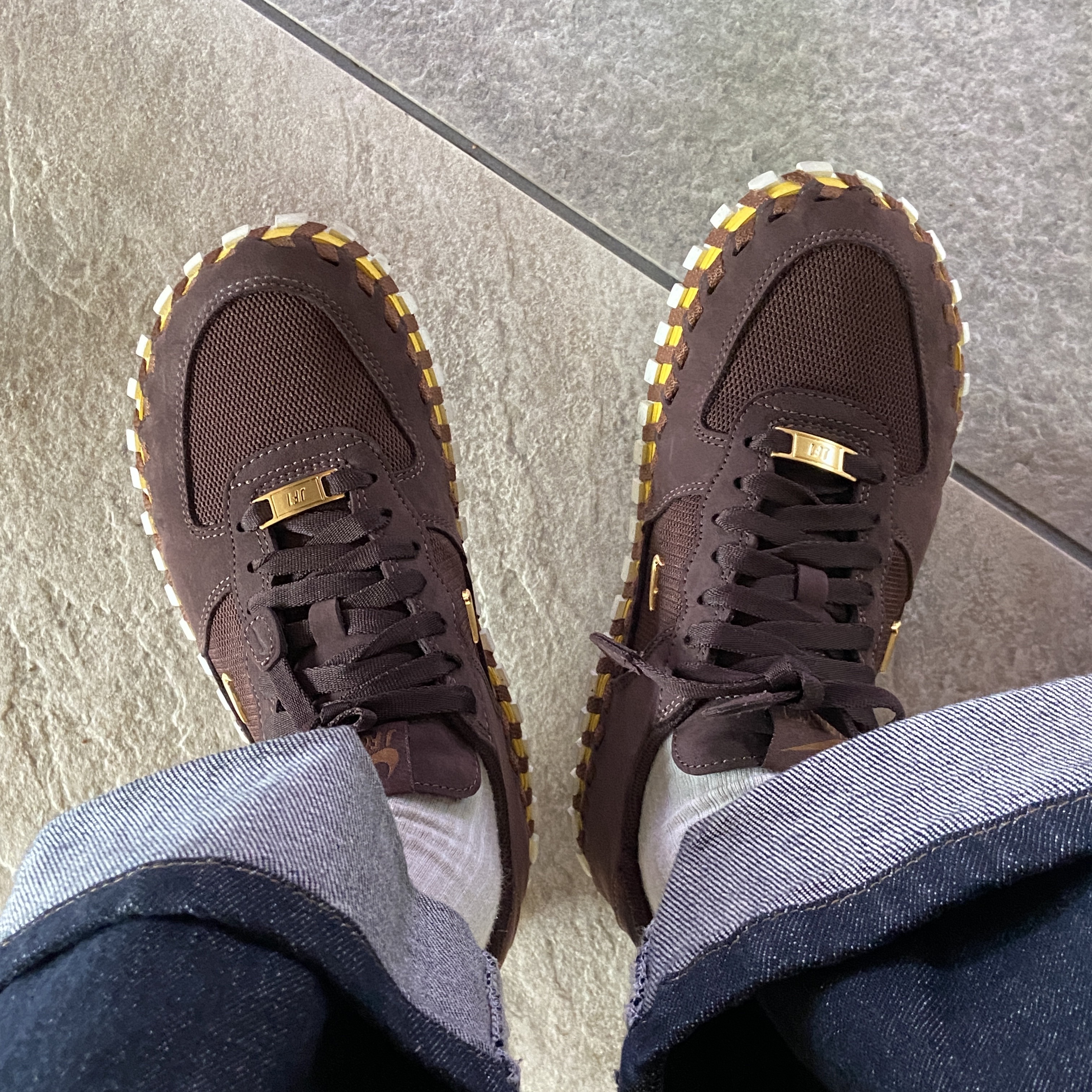 Nike x Jacquemus J Force 1 Low LX SP Earth 착용 스타일
