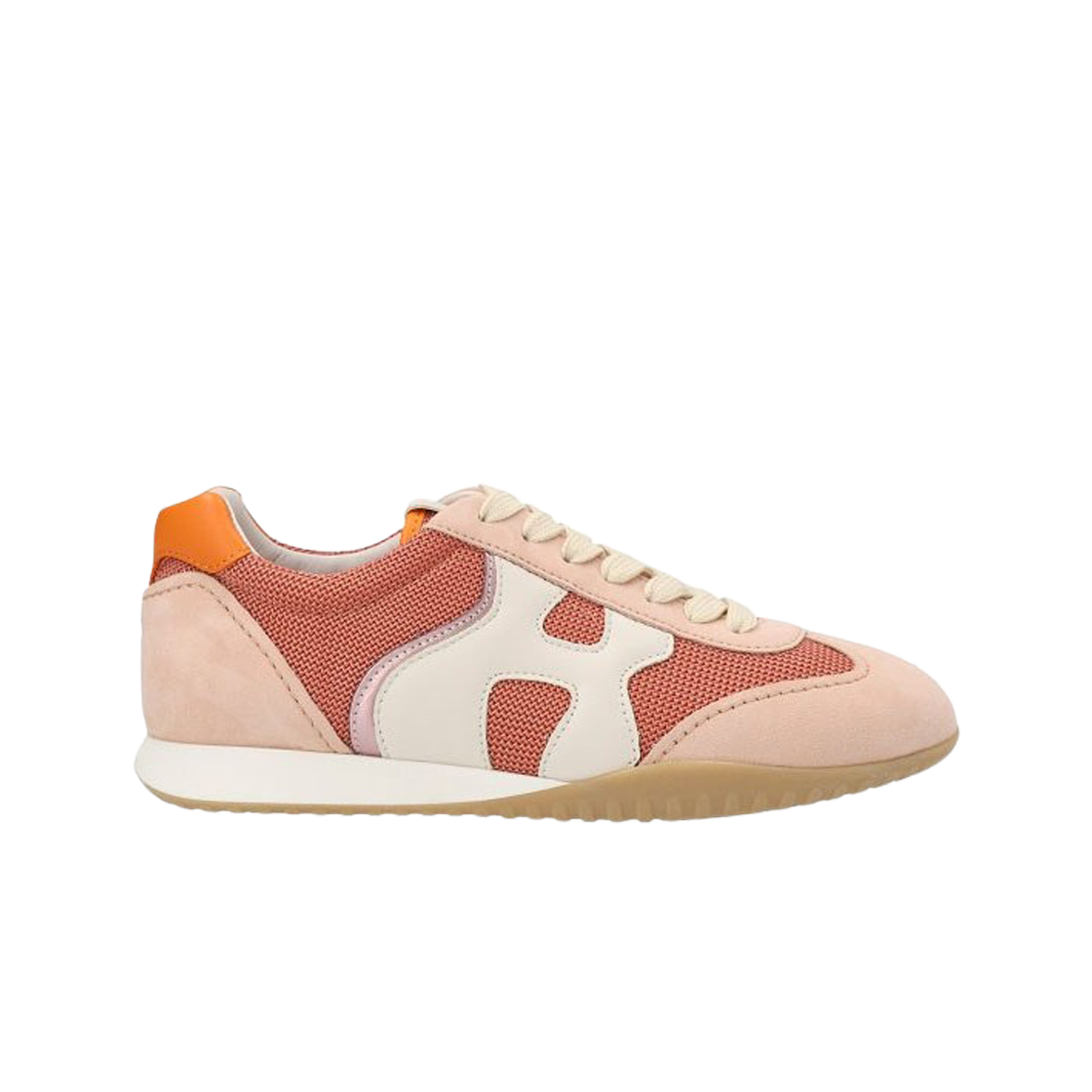HXW5650DO01N8B0BBF (W) Hogan Olympia Z Sneakers Pink White Orange