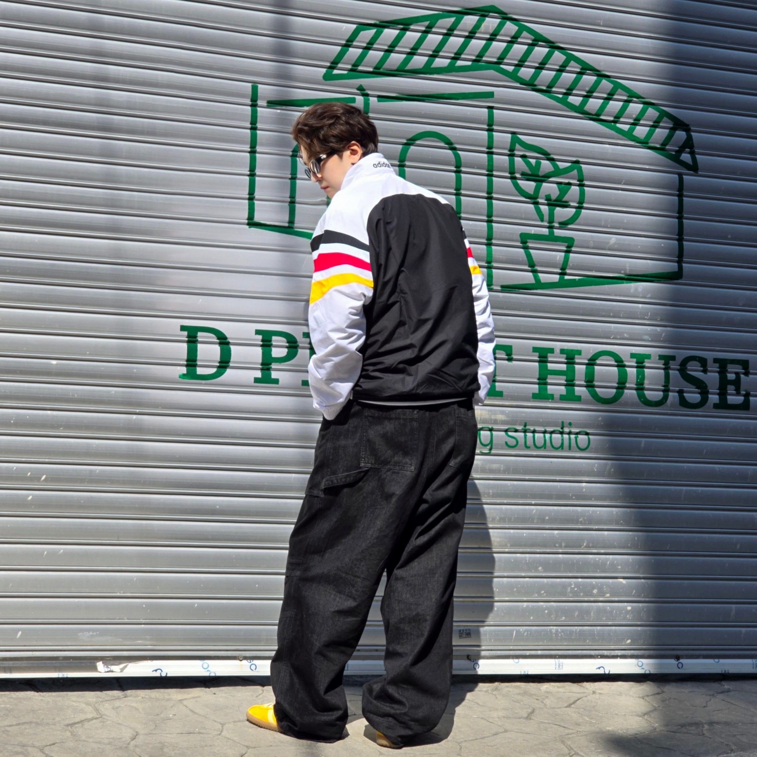 Adidas Germany 1996 Woven Track Jacket White - KR Sizing, Adidas Germany 1996 Woven Track Jacket White - US Sizing 착용 스타일 - 8