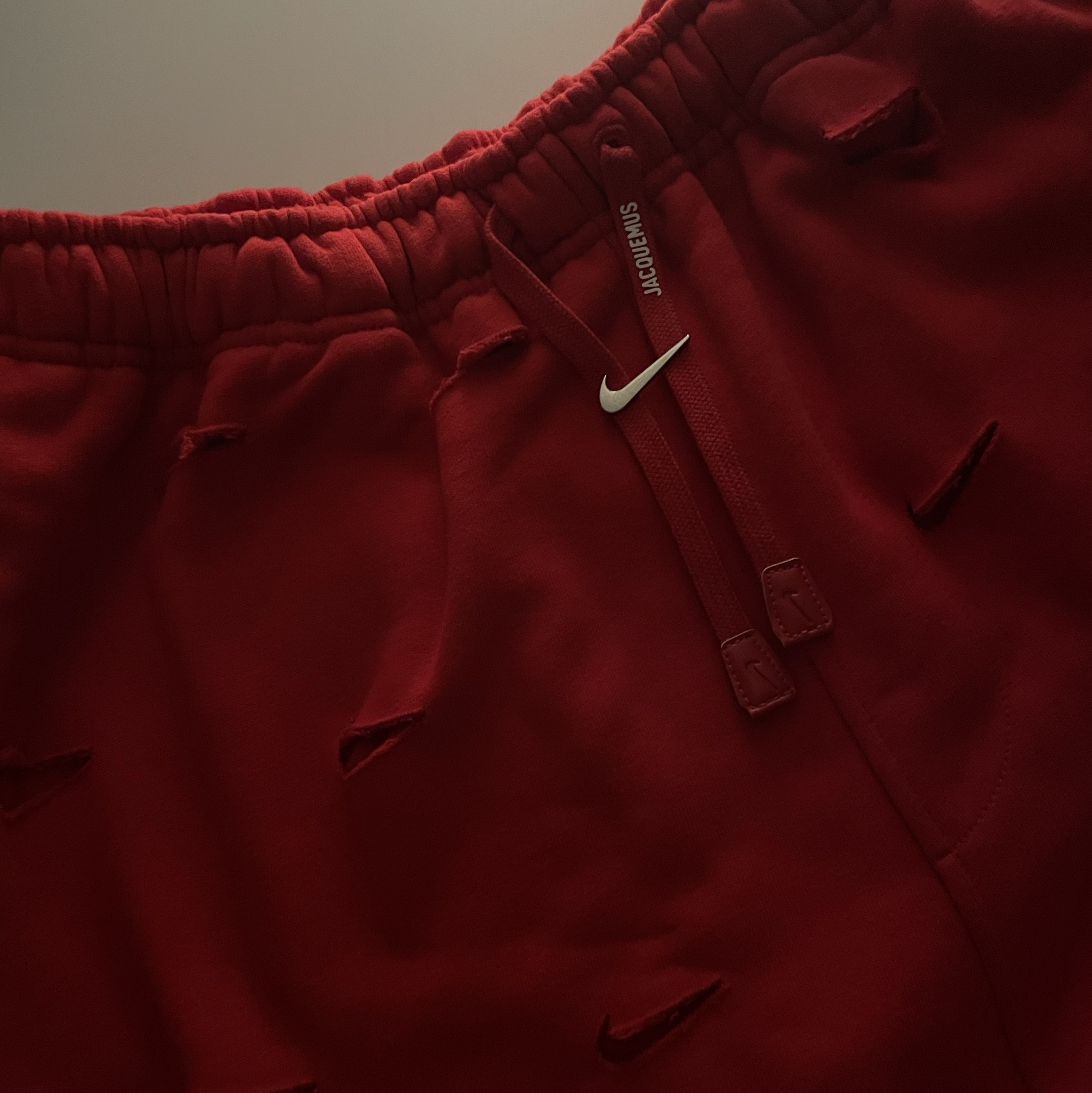 Nike x Jacquemus Swoosh Pants University Red - US/EU 착용 스타일