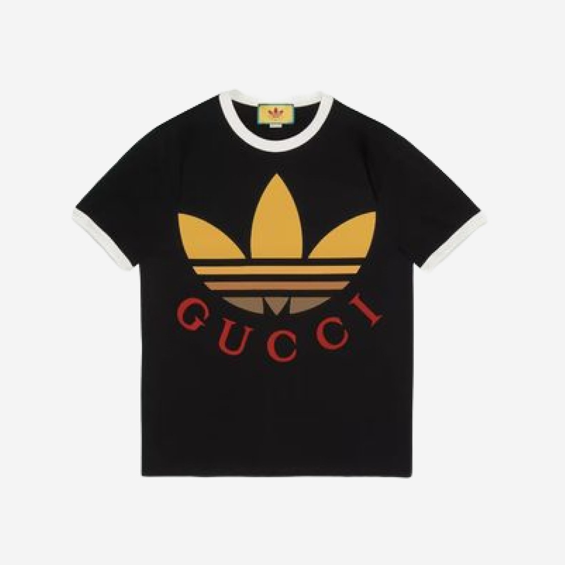 Gucci x Adidas Cotton Jersey T-Shirt Black 상세 이미지 1