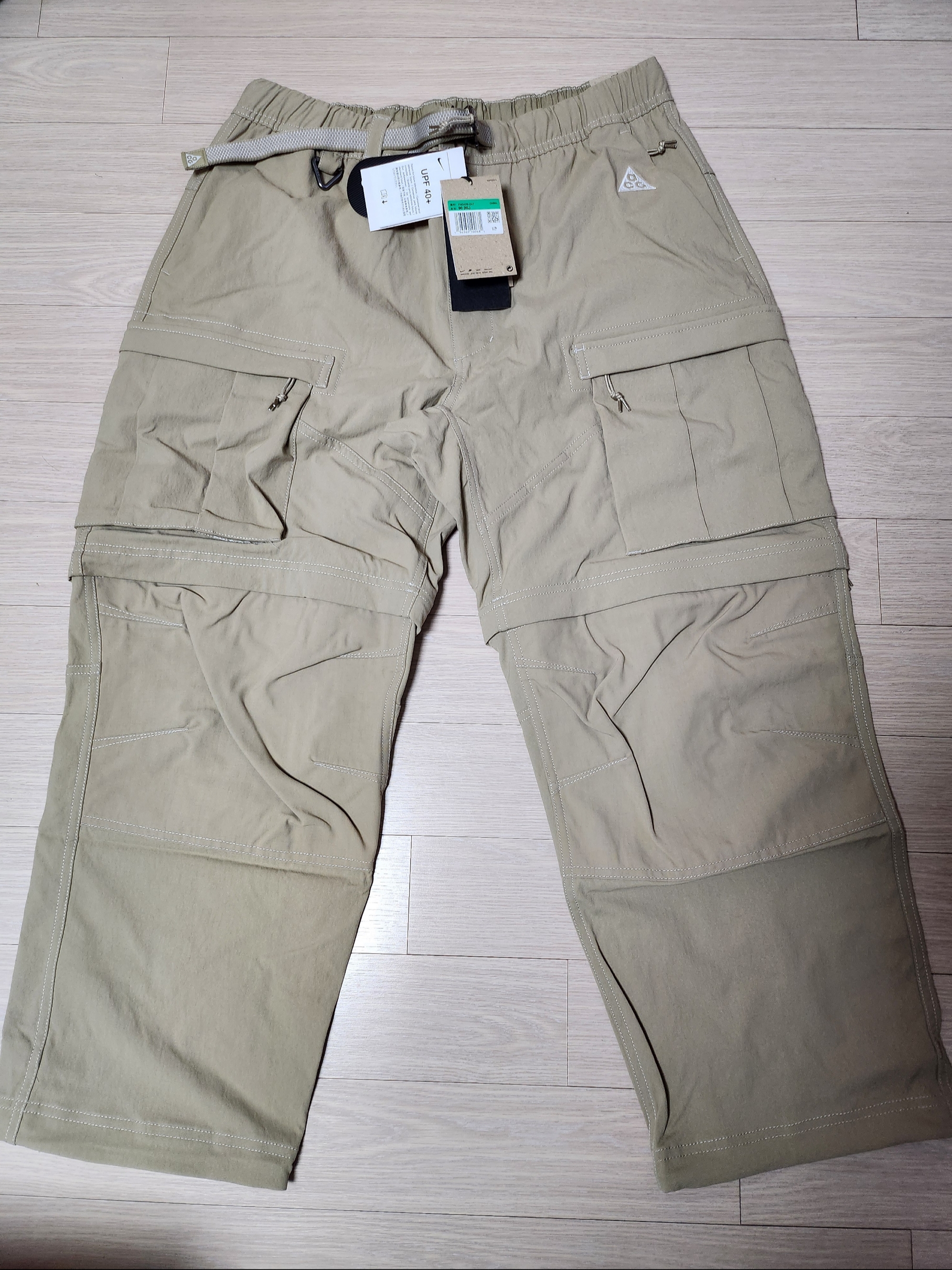 Nike ACG Smith Summit Cargo Pants Khaki Iron Ore - Asia, Nike ACG Smith Summit Pants Khaki - Asia 착용 스타일 - 1