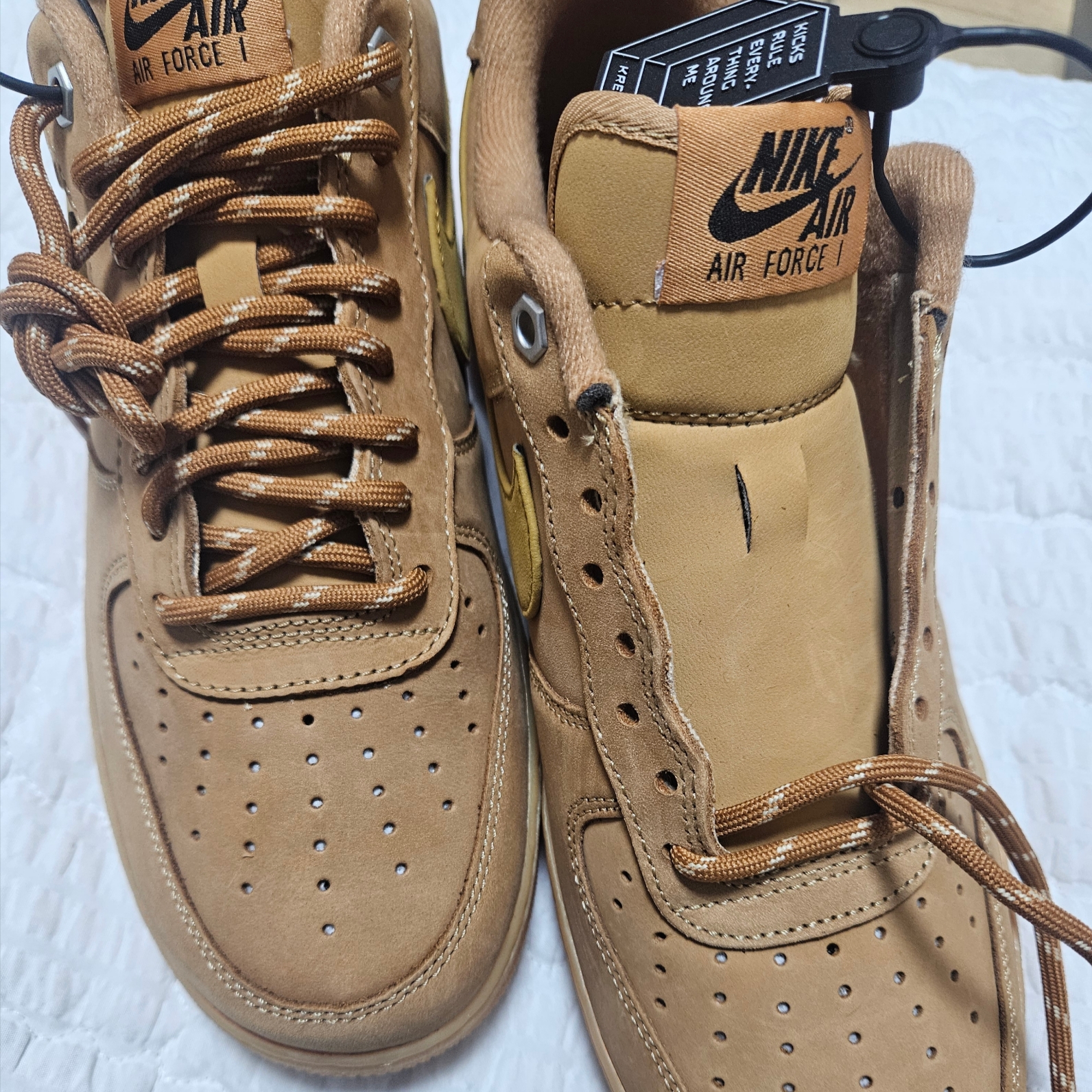 Nike Air Force 1 '07 WB Flax 착용 스타일 - 1