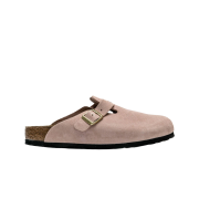 Birkenstock Boston Suede Leather Light Rose - Narrow
